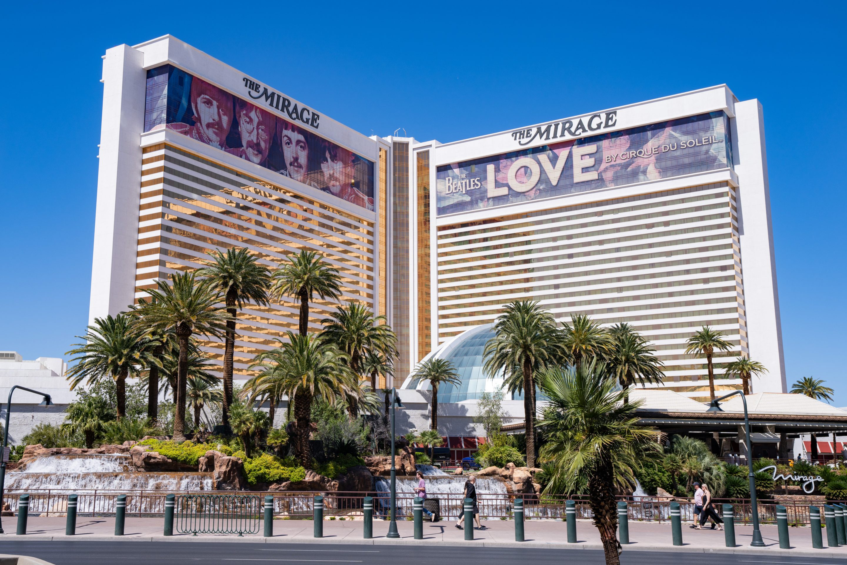 General views of The Mirage hotel and casino