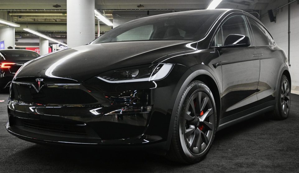 A <a href="https://unherd.eu/company/tesla/" target="_blank">Tesla</a> Model X during the Montreal Electric Vehicle Show in Montreal, Quebec, Canada, on Friday, April 19, 2024. Prime Minister Justin Trudeau is offering more tax breaks to automotive firms to put their electric vehicle factories in Canada, as companies including <a href="https://unherd.eu/company/honda-motor/" target="_blank">Honda</a> Motor Co. and <a href="https://unherd.eu/company/toyota-motor/" target="_blank">Toyota</a> Motor Corp. consider lucrative new investments. Photographer: Graham Hughes/Bloomberg via Getty Images