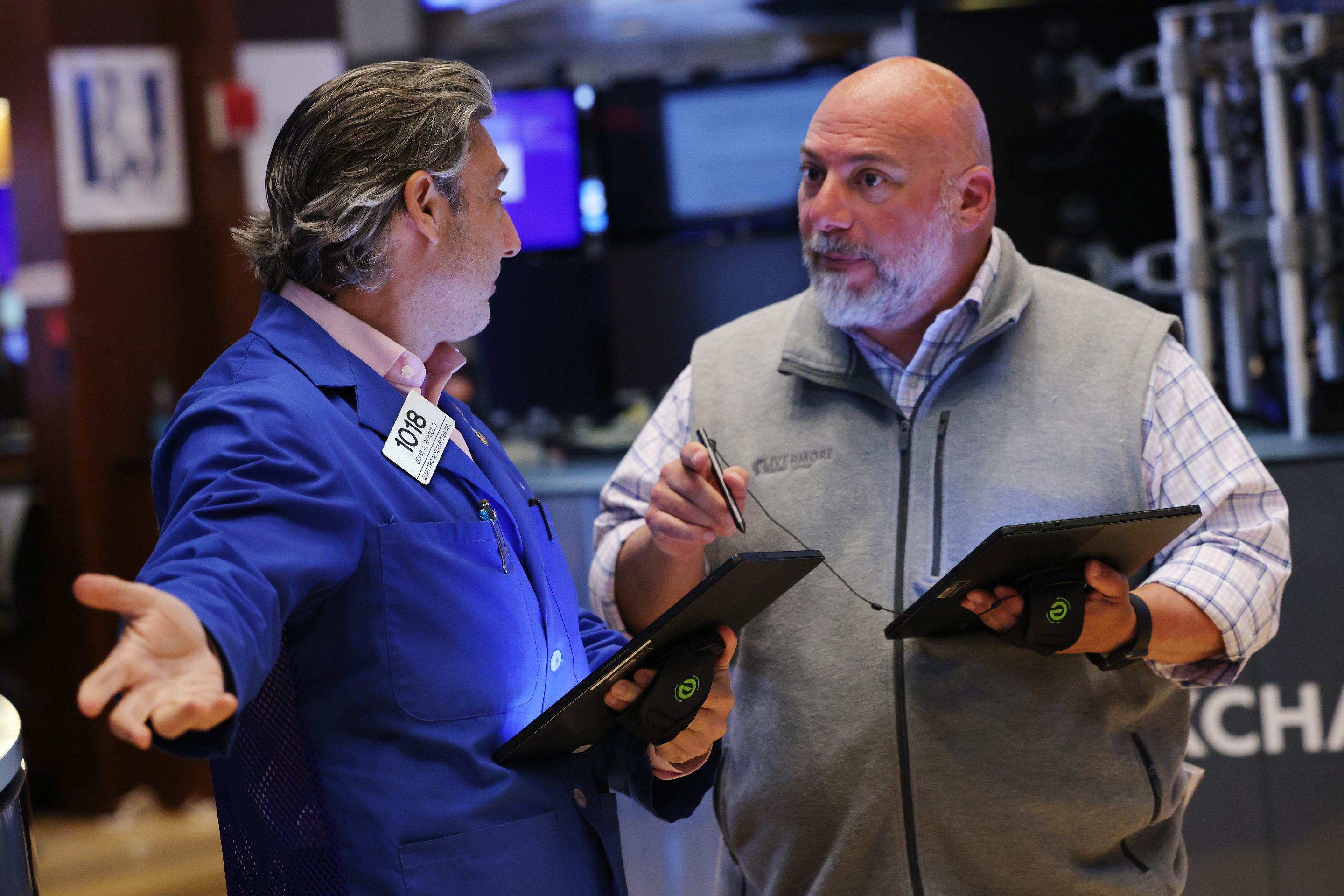 Markets closed at new highs Wednesday after a string of soft economic data.