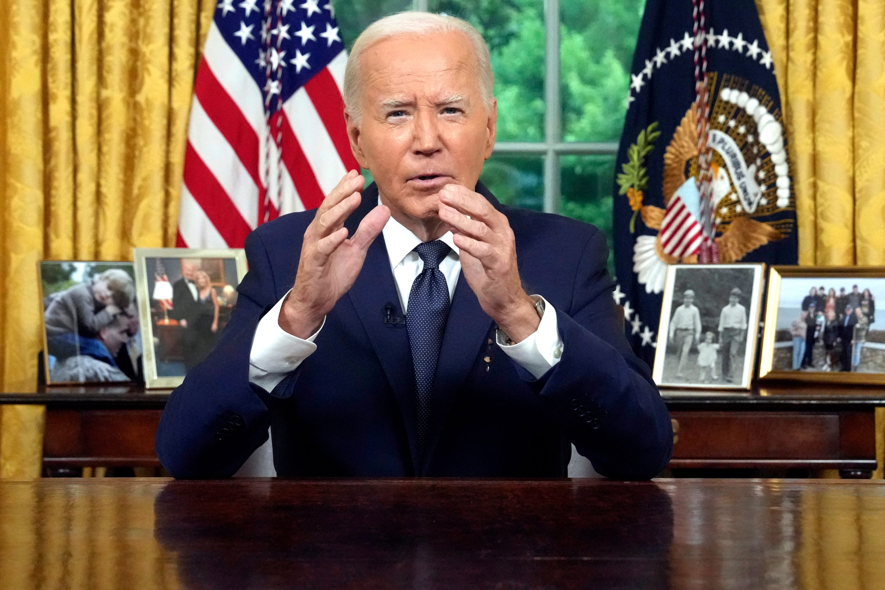 President Joe Biden will address the country Wednesday night.