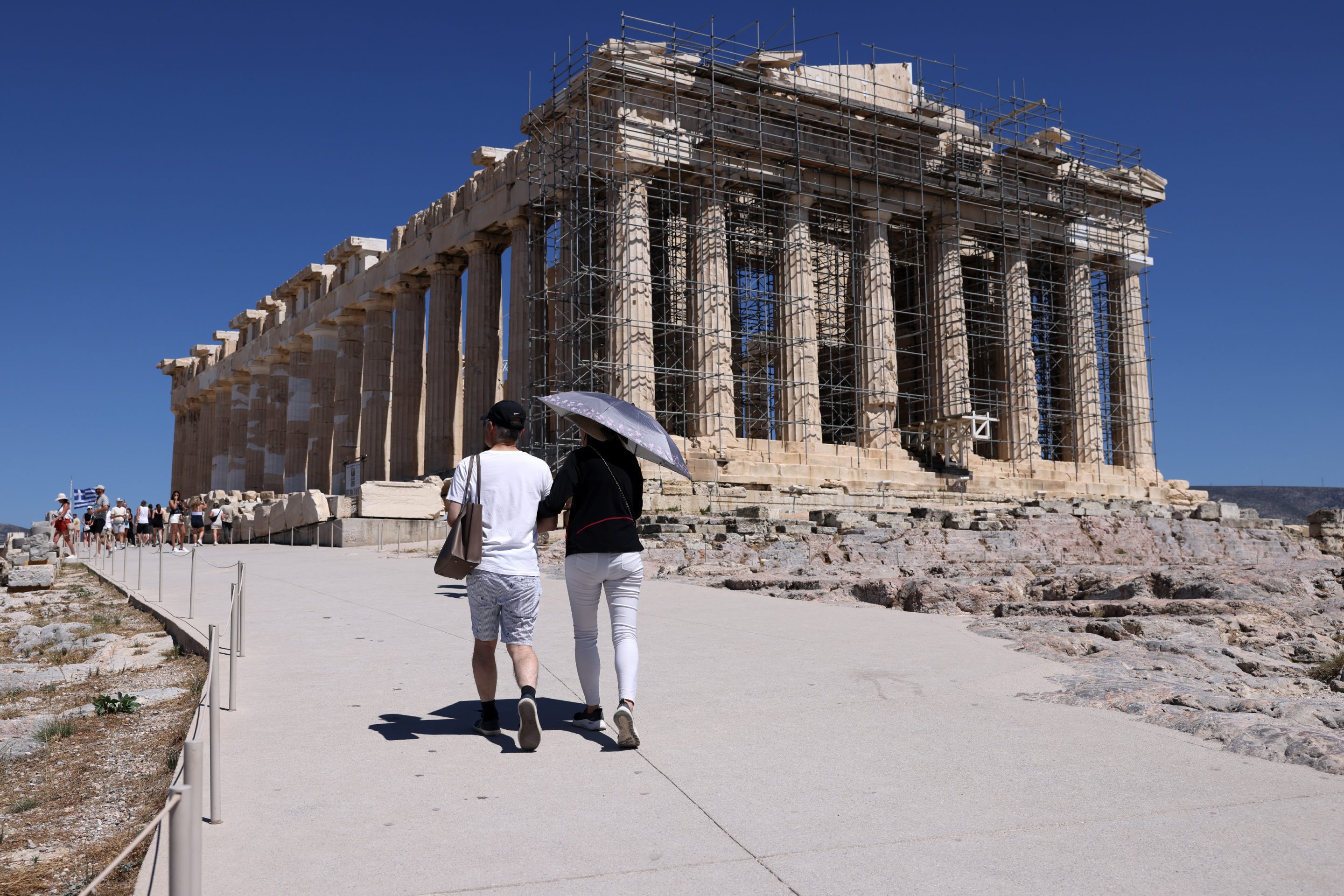 Greece has temporarily shut down the Acropolis due to heat. 