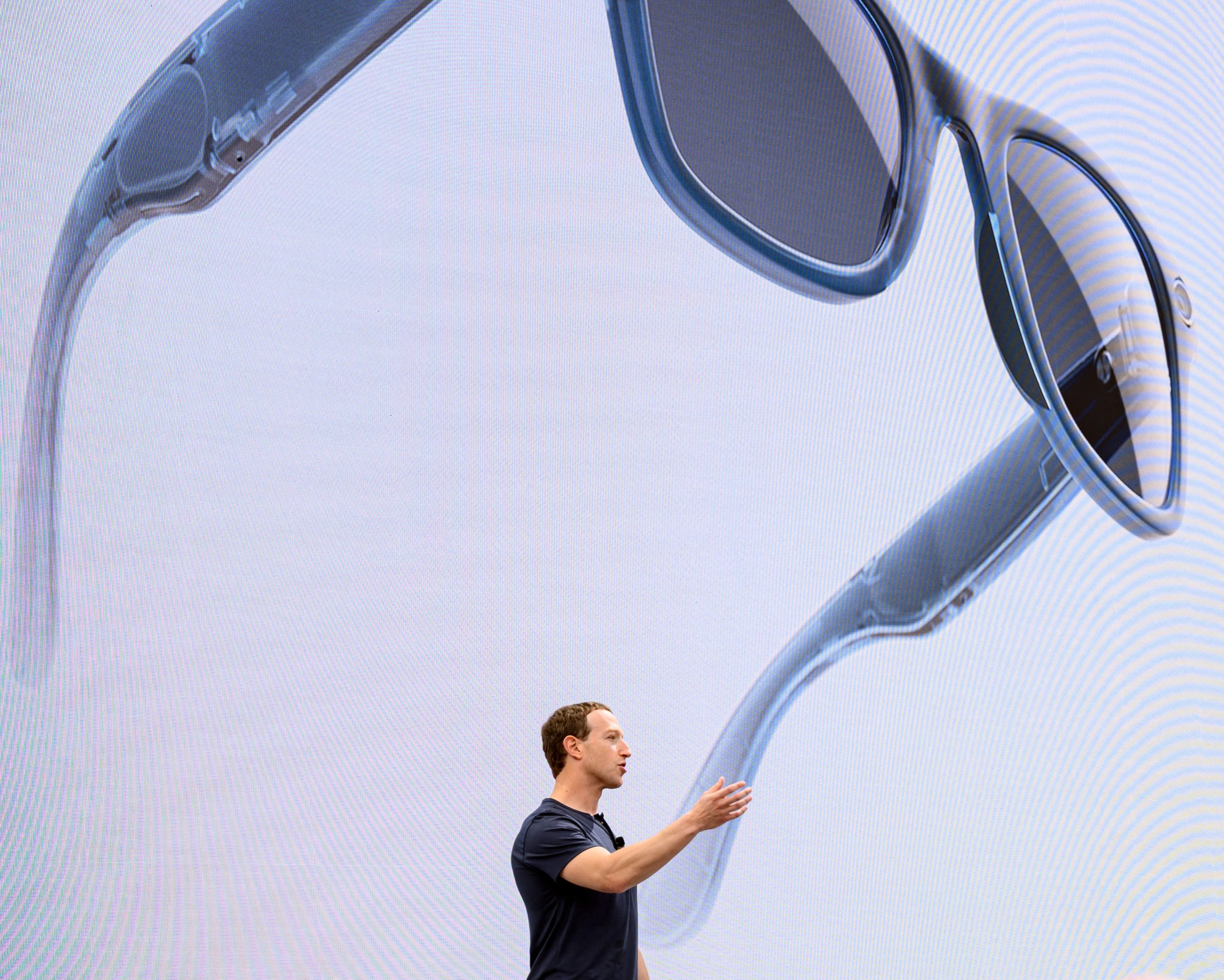 Mark Zuckerberg’s vision of AR smart glasses no longer includes custom chips.