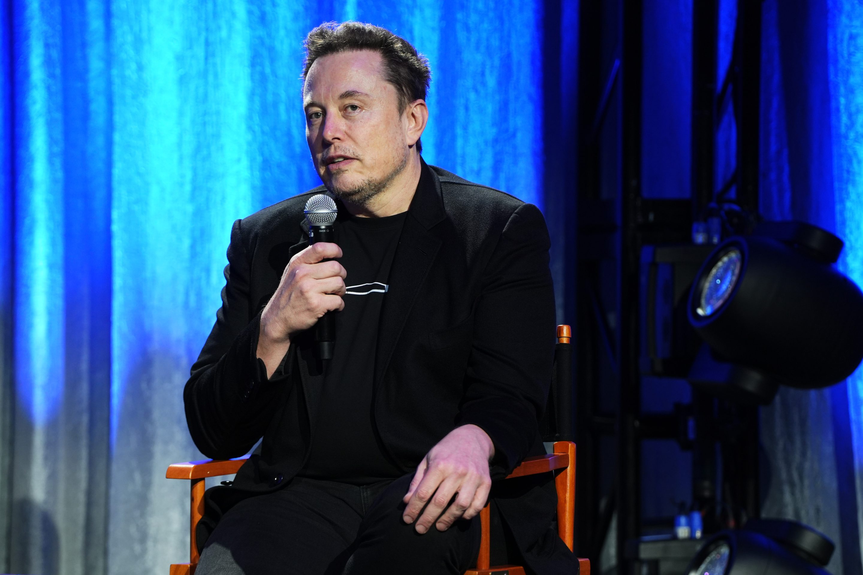 Elon Musk at The Prostate Cancer Foundation's annual gala in Water Mill, New York, on Aug. 24.