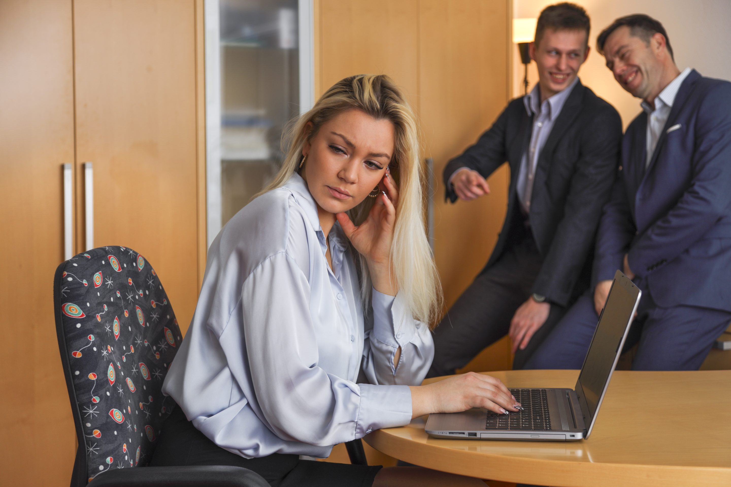 Worker getting bullied by colleagues.