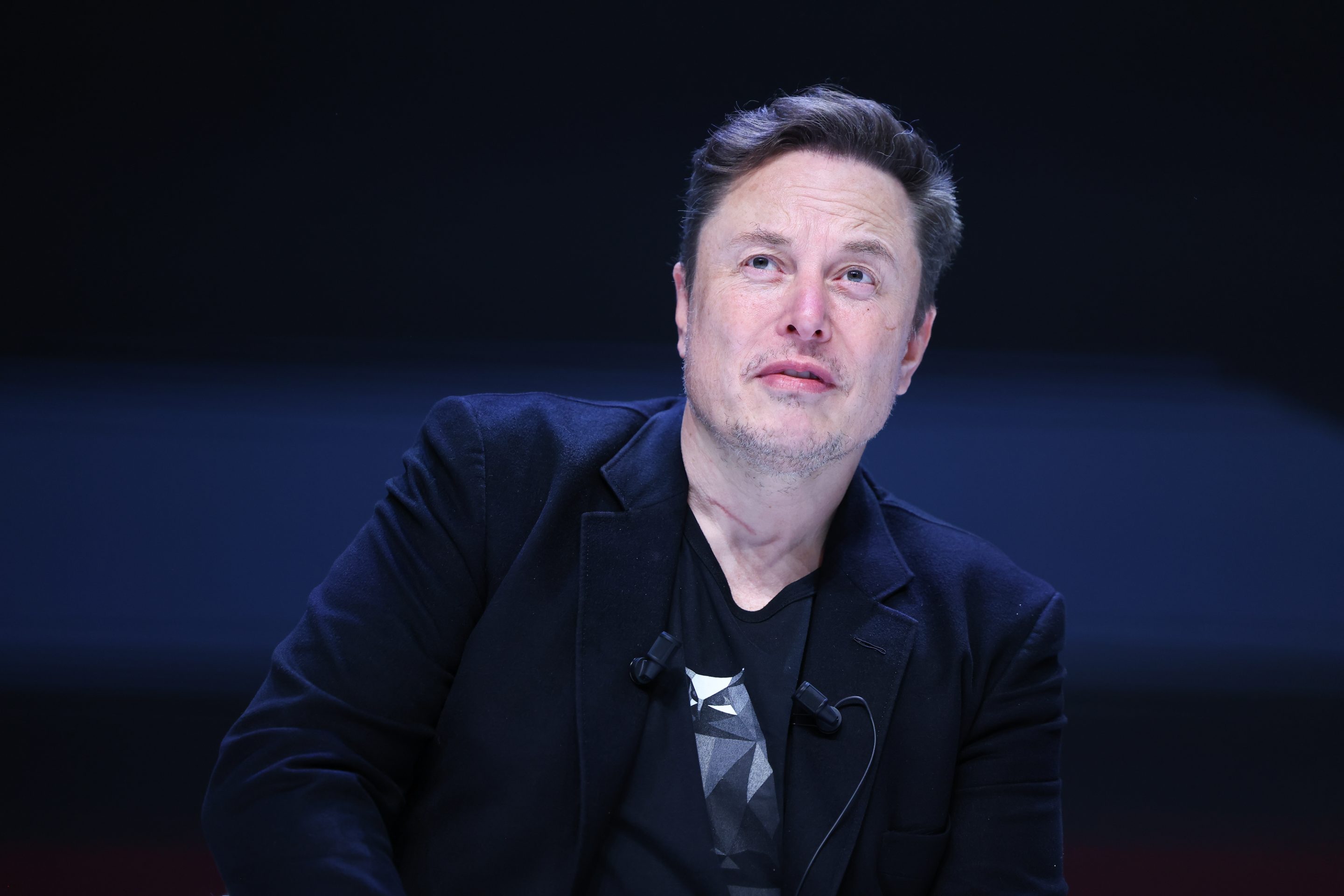Elon Musk smiling
