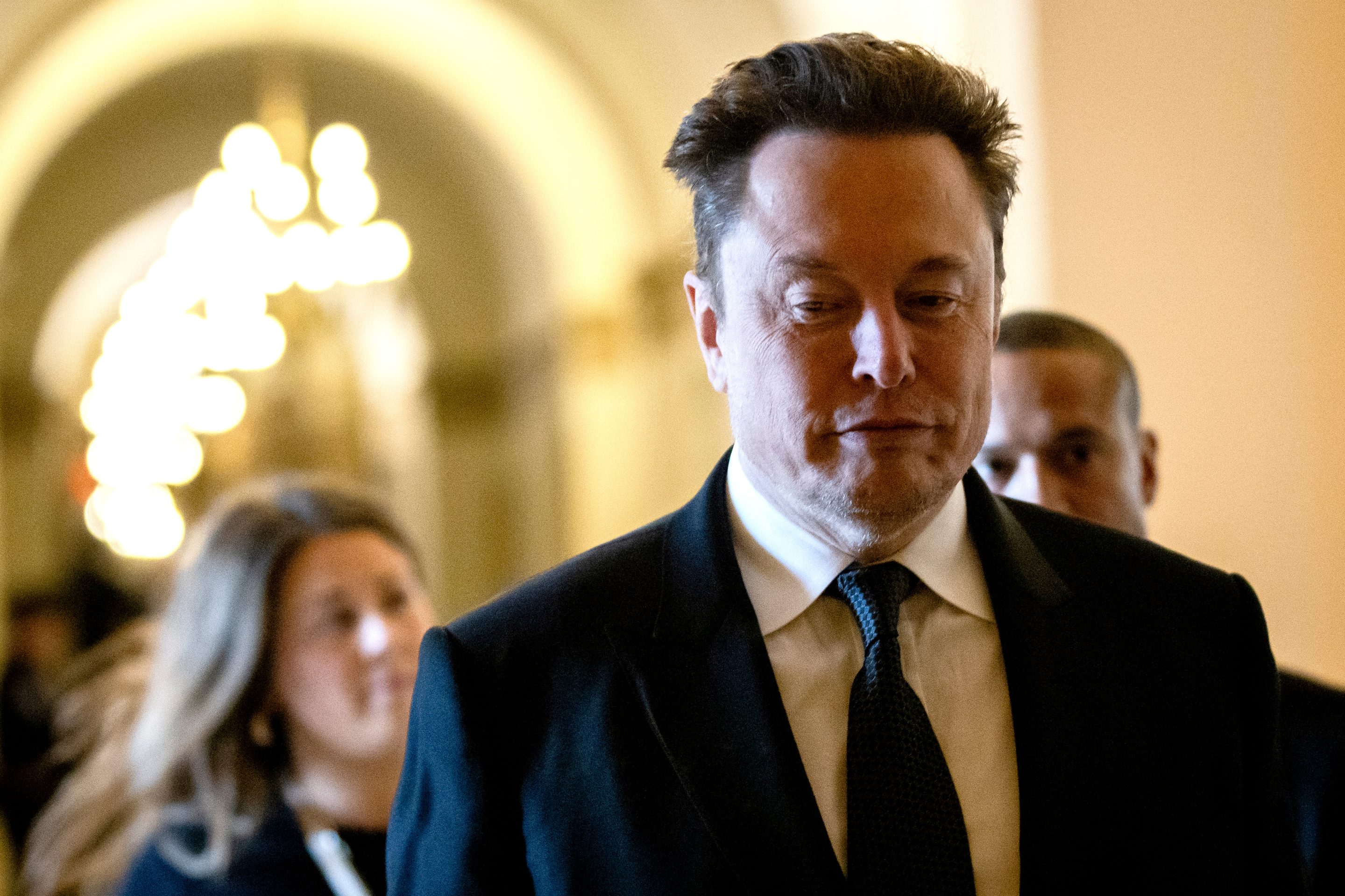 Elon Musk at the U.S. Capitol in July.