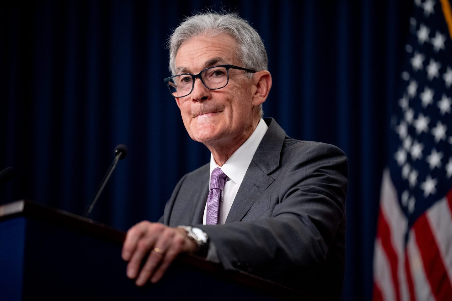 Jerome Powell at podium