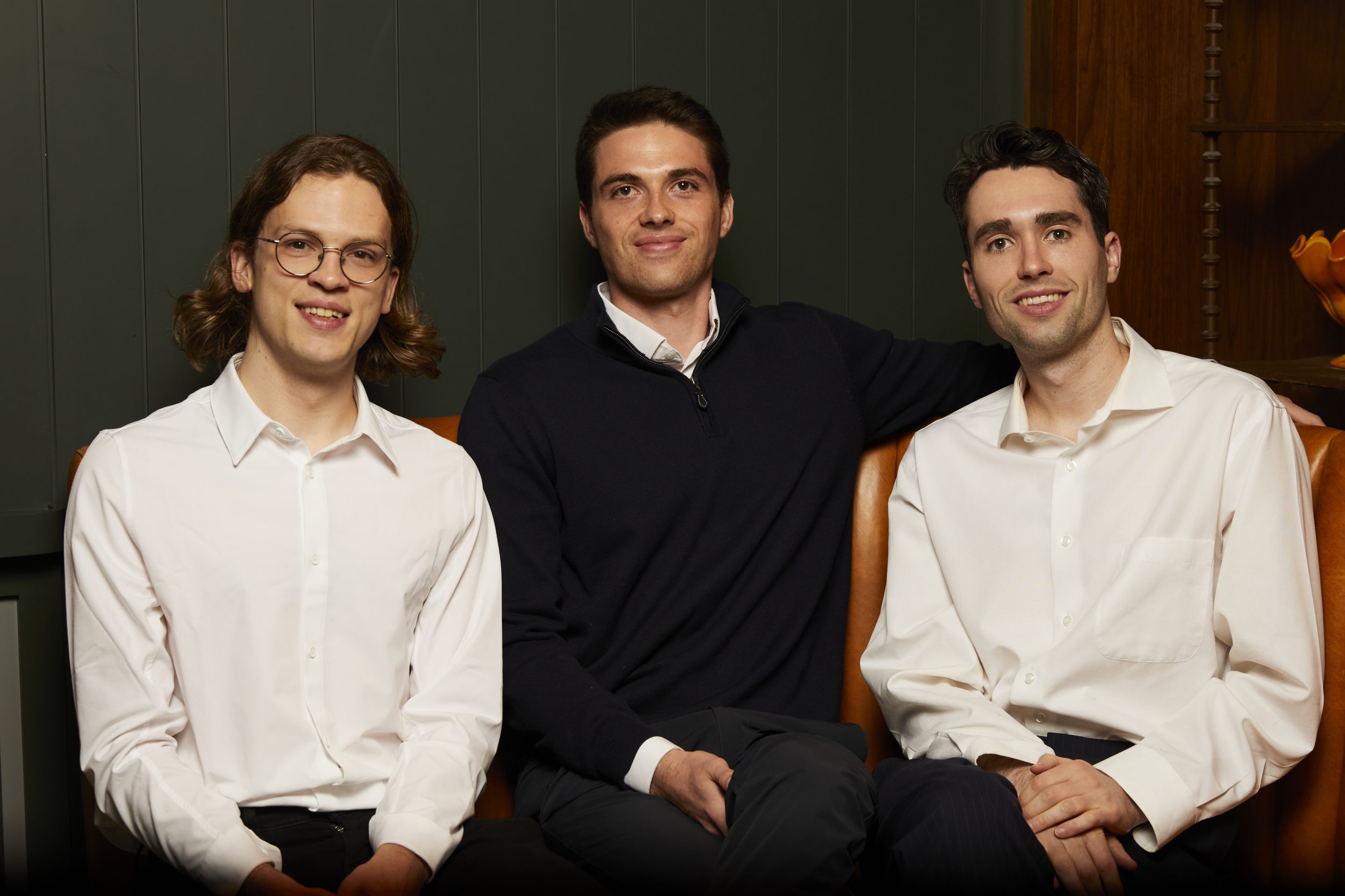 From left to right, Rogo cofounders Tumas Rackaitis, Gabe Stengel, and John Willett. 