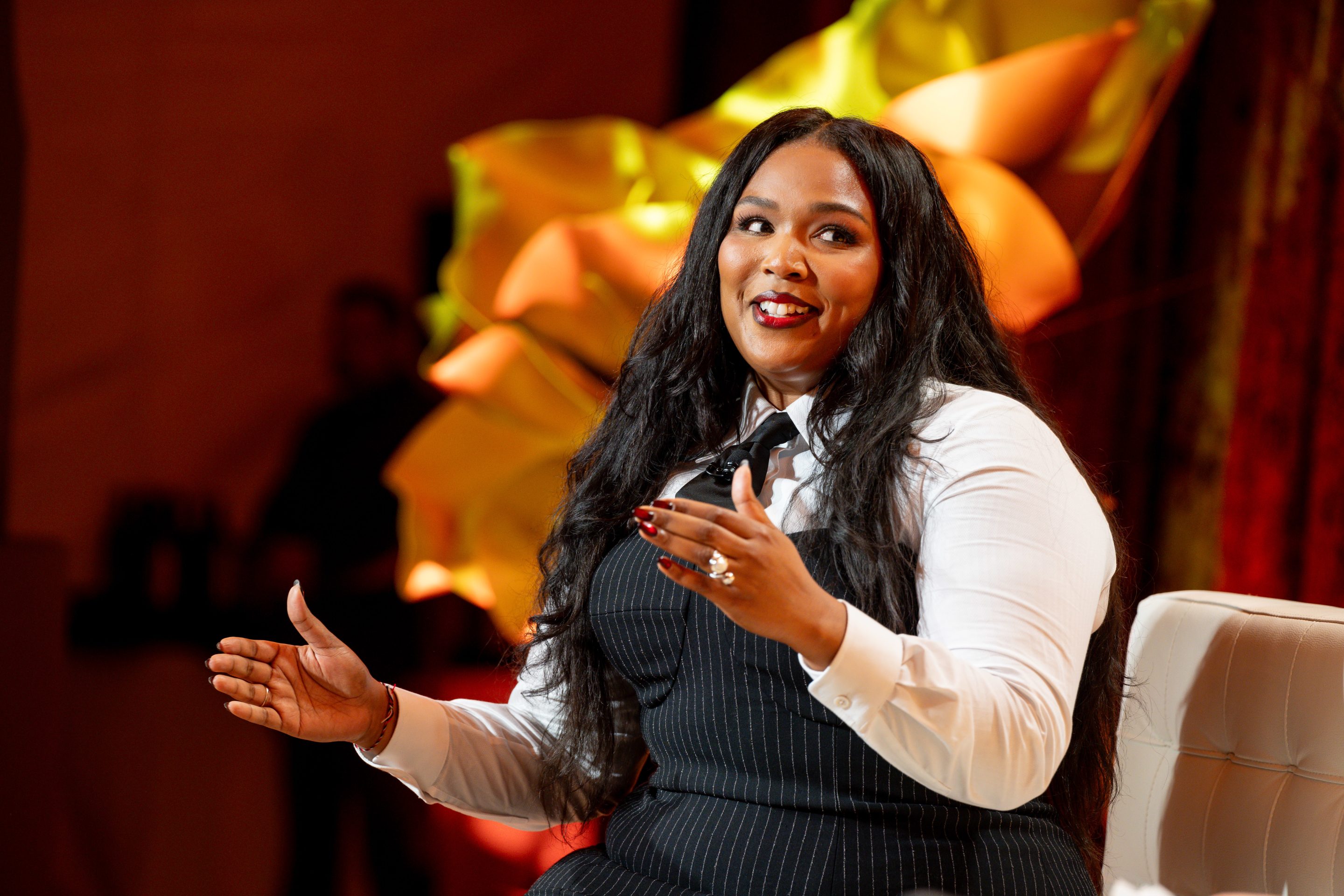 Lizzo on the main stage at Fortune MPW 2024.