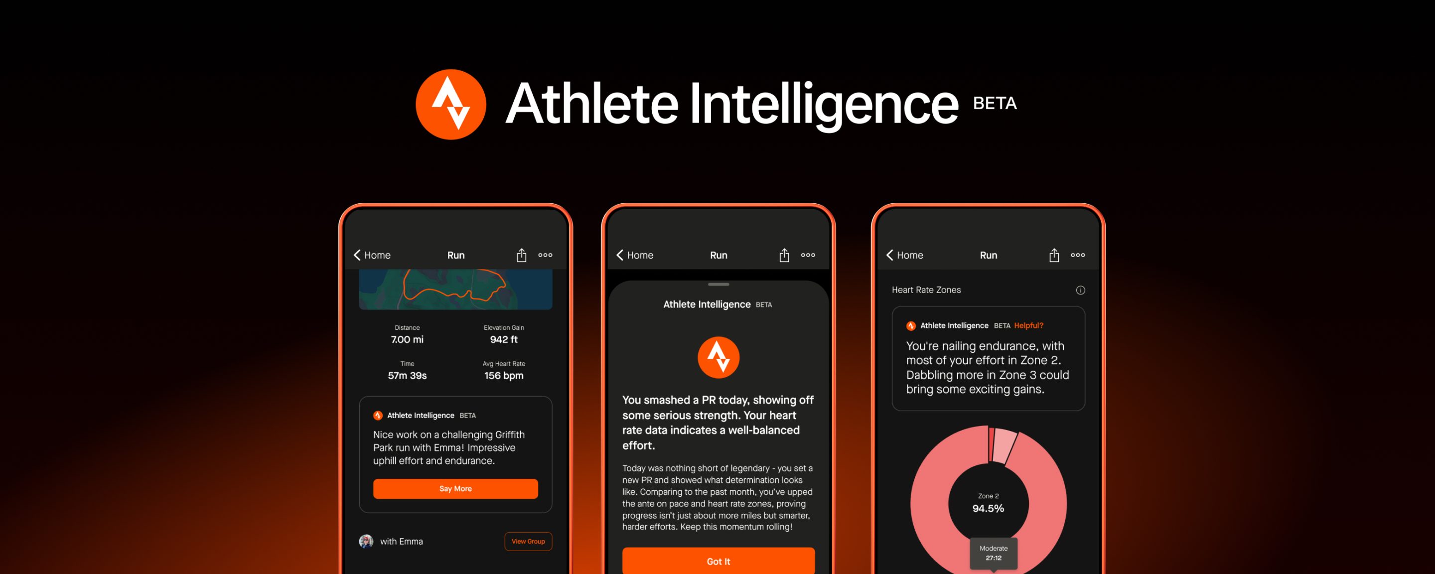 Strava’s new “Athlete Intelligence” feature.