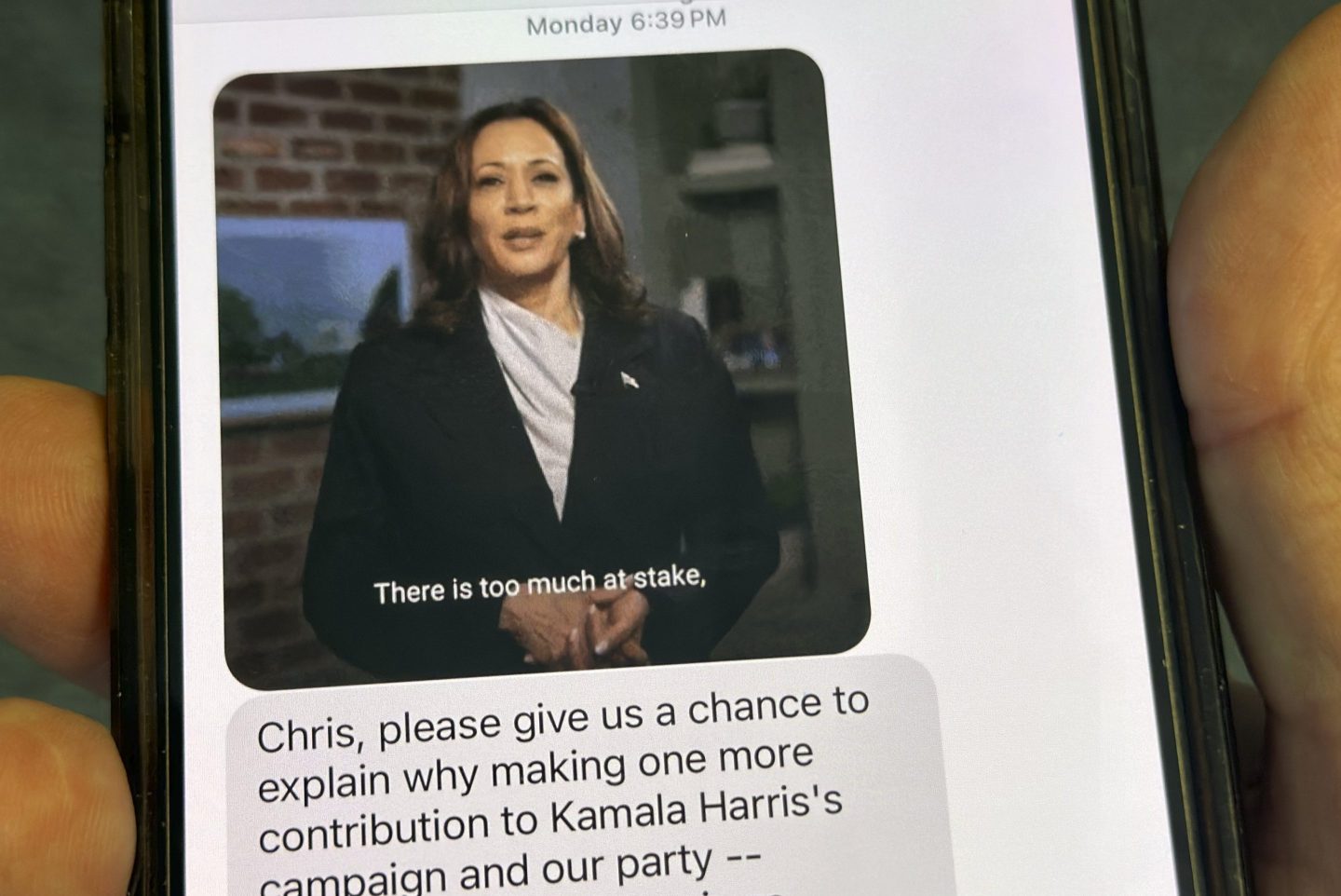 Ping! Americans are getting showered ‘all day, every day’ with Harris and Trump texts in campaign’s last days
