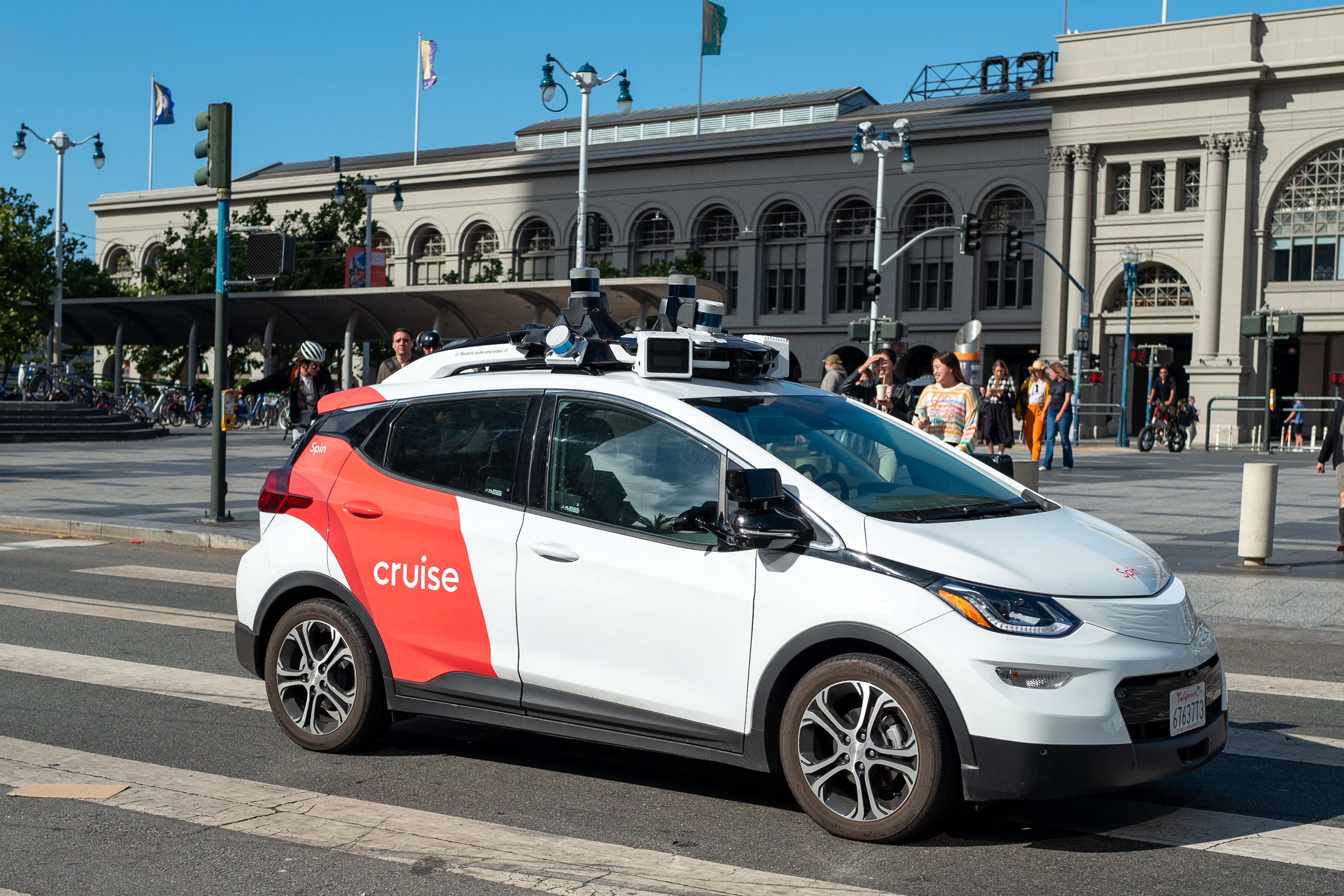 Some of the Cruise vehicles being tested in Houston no longer have human safety drivers sitting behind the steering wheel—they’ve moved into the passenger seat.