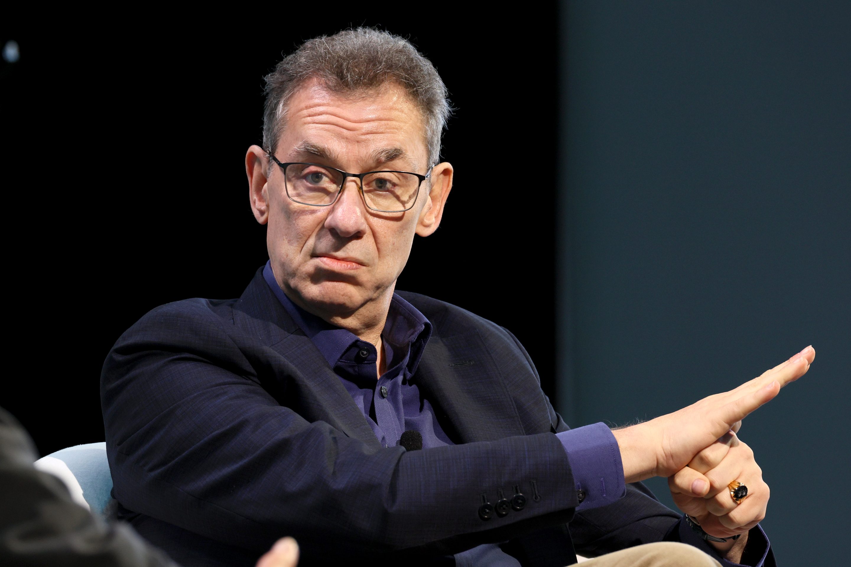 Pfizer CEO Dr. Albert Bourla speaks during The Wall Street Journal's 2024 The Future Of Everything Festival at Spring Studios on May 22. (Photo by Dia Dipasupil/Getty Images)