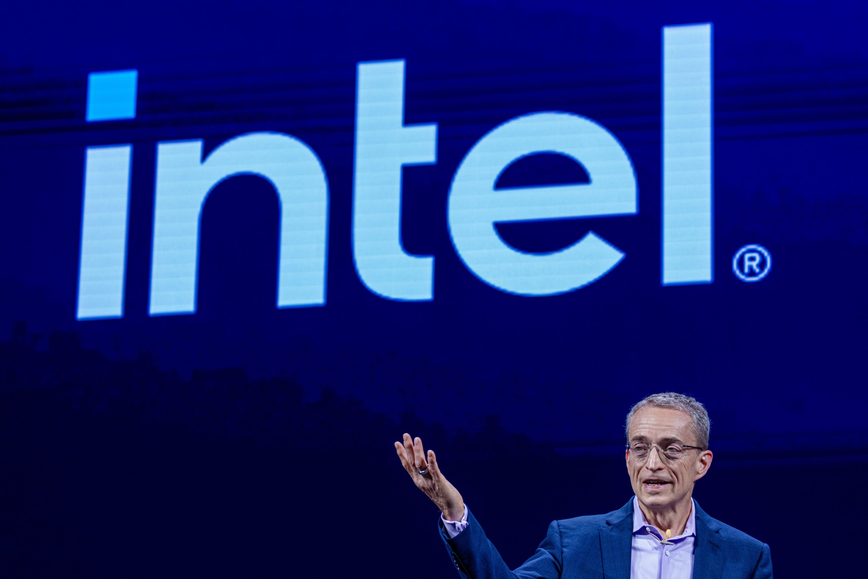 Pat Gelsinger, chief executive officer of Intel Corp., speaks during the Computex conference in Taipei, Taiwan, on Tuesday, June 4, 2024.