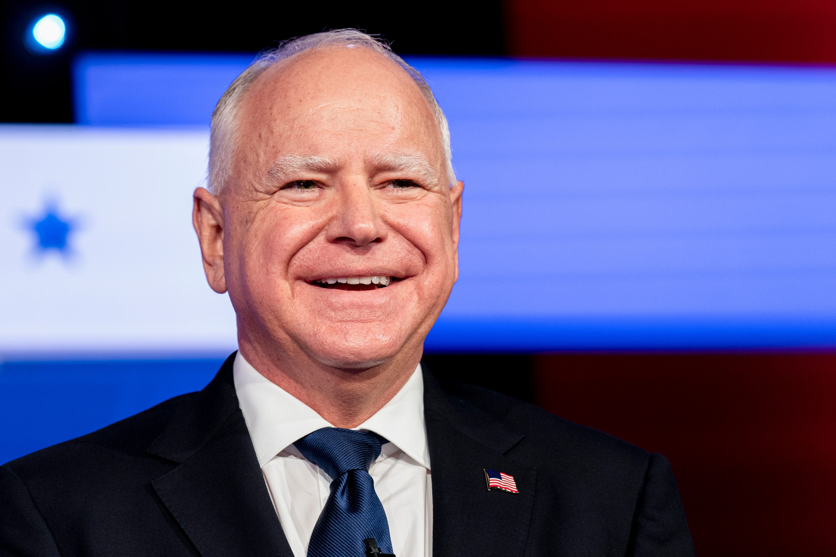 Tim Walz, Democratic vice-presidential nominee.
