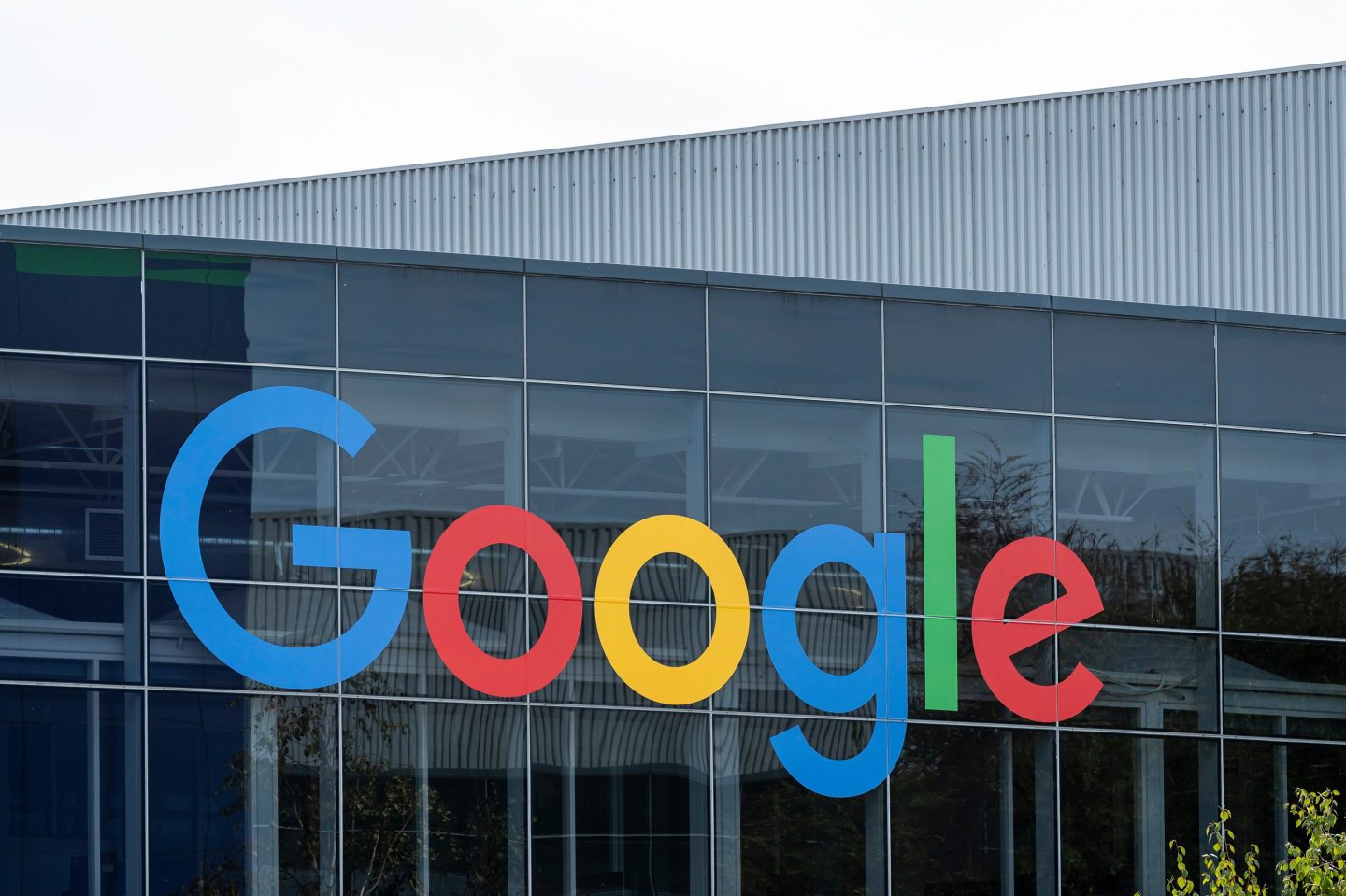 Signage at the the Google headquarters in Mountain View, California, US, on Thursday, Oct. 10, 2024.
