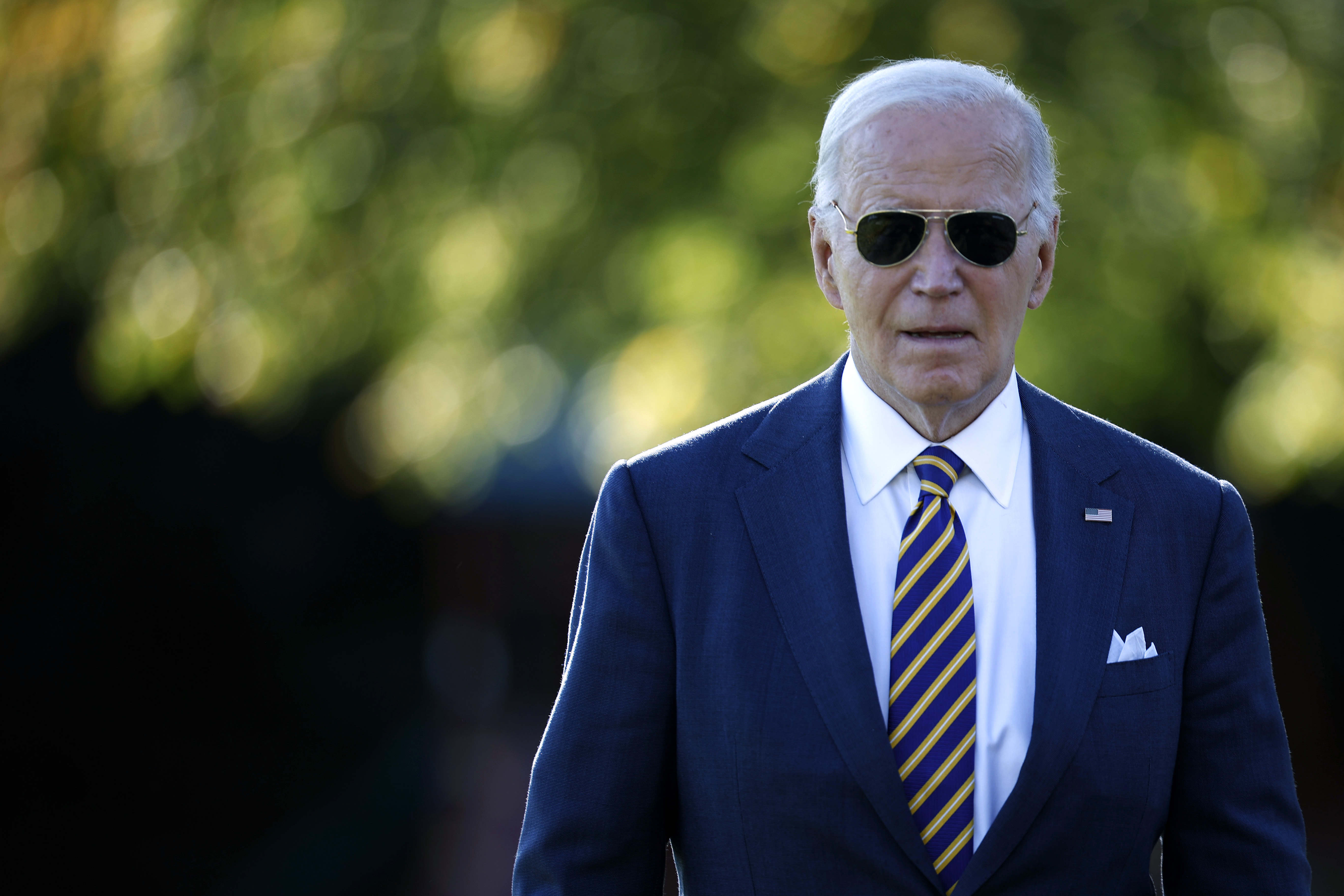 President Joe Biden outside the White House