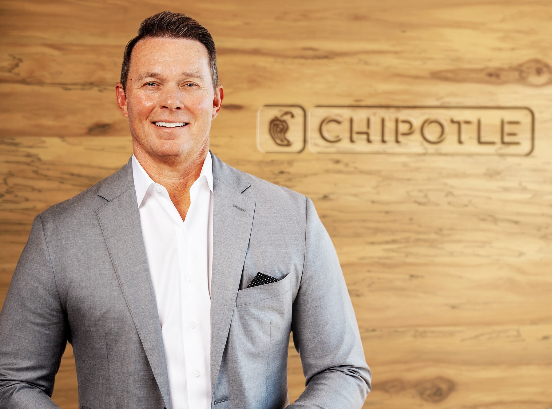 A photo of Scott Boatwright, CEO of Chipotle.