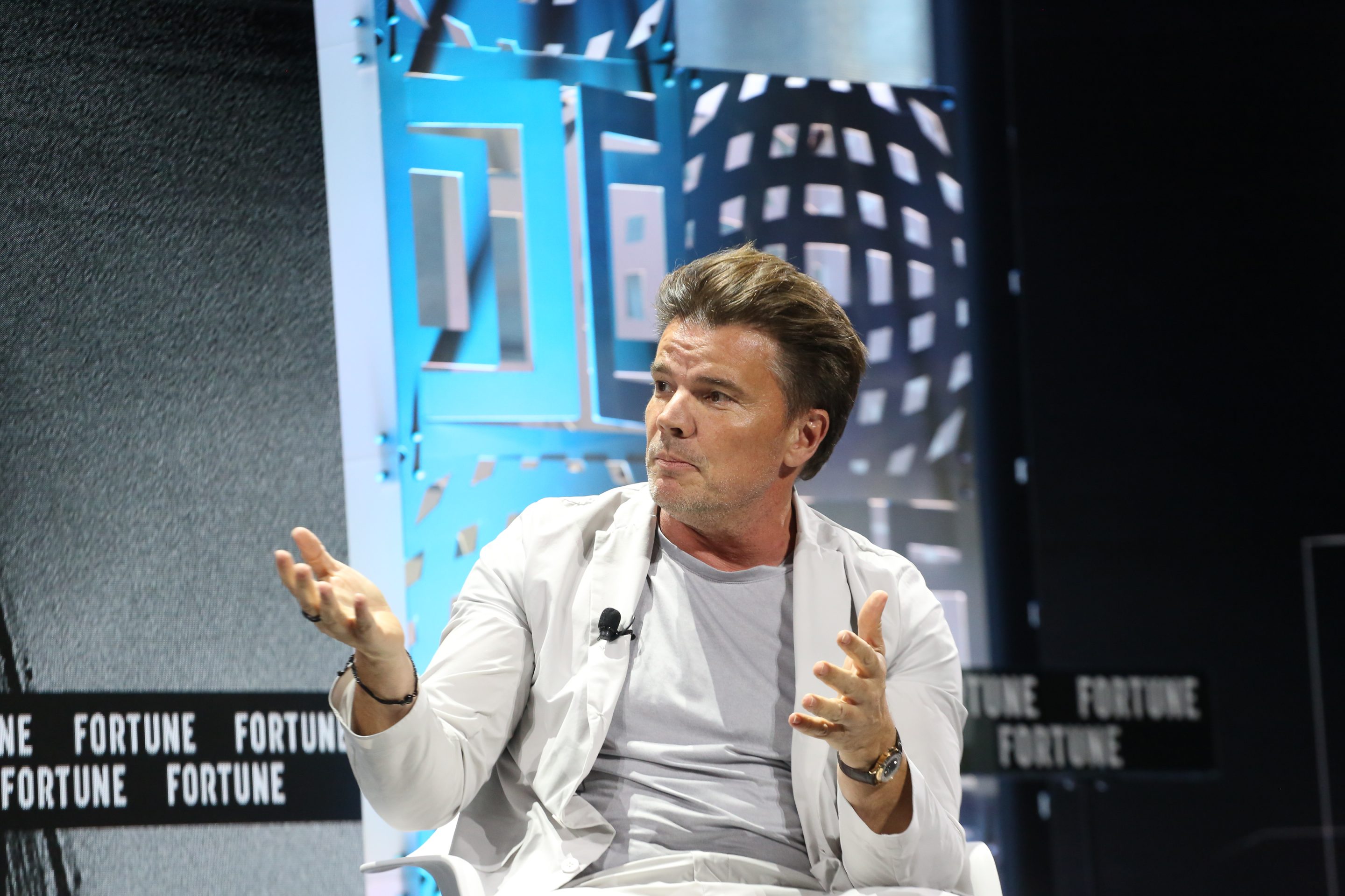 Bjarke Ingels, founder and creative director of the Bjarke Ingels Group, speaks at the Fortune Global Forum on Nov. 12.
