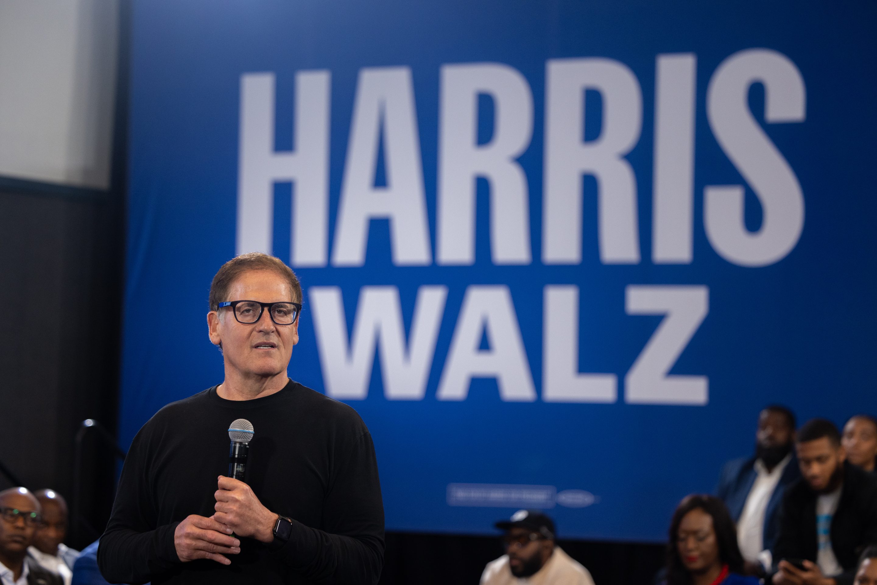Mark Cuban on the campaign trail on Halloween.