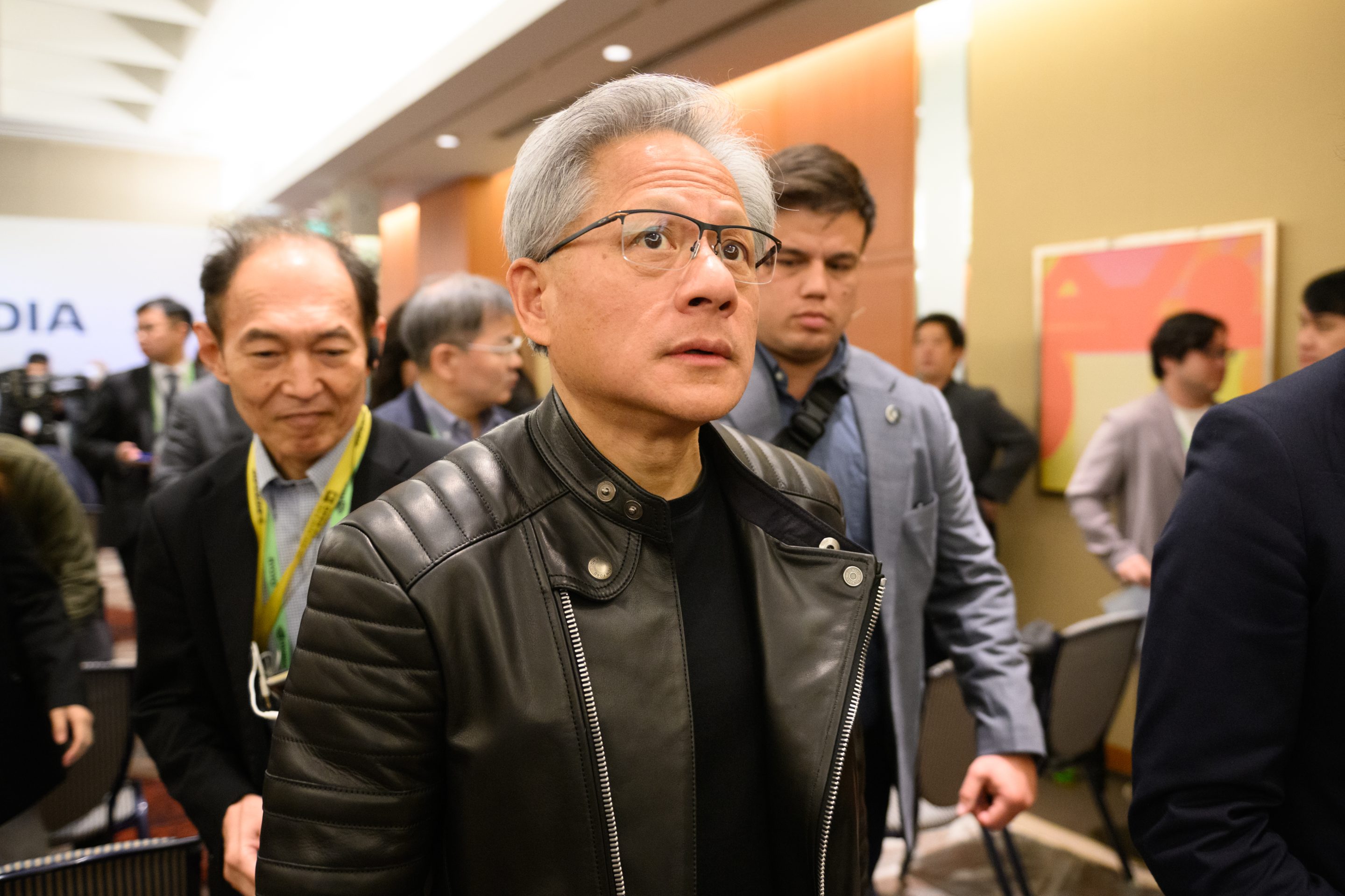 Jensen Huang, co-founder and chief executive officer of Nvidia Corp., attends the Nvidia AI Summit Japan in Tokyo, Japan, on Wednesday, Nov. 13, 2024.