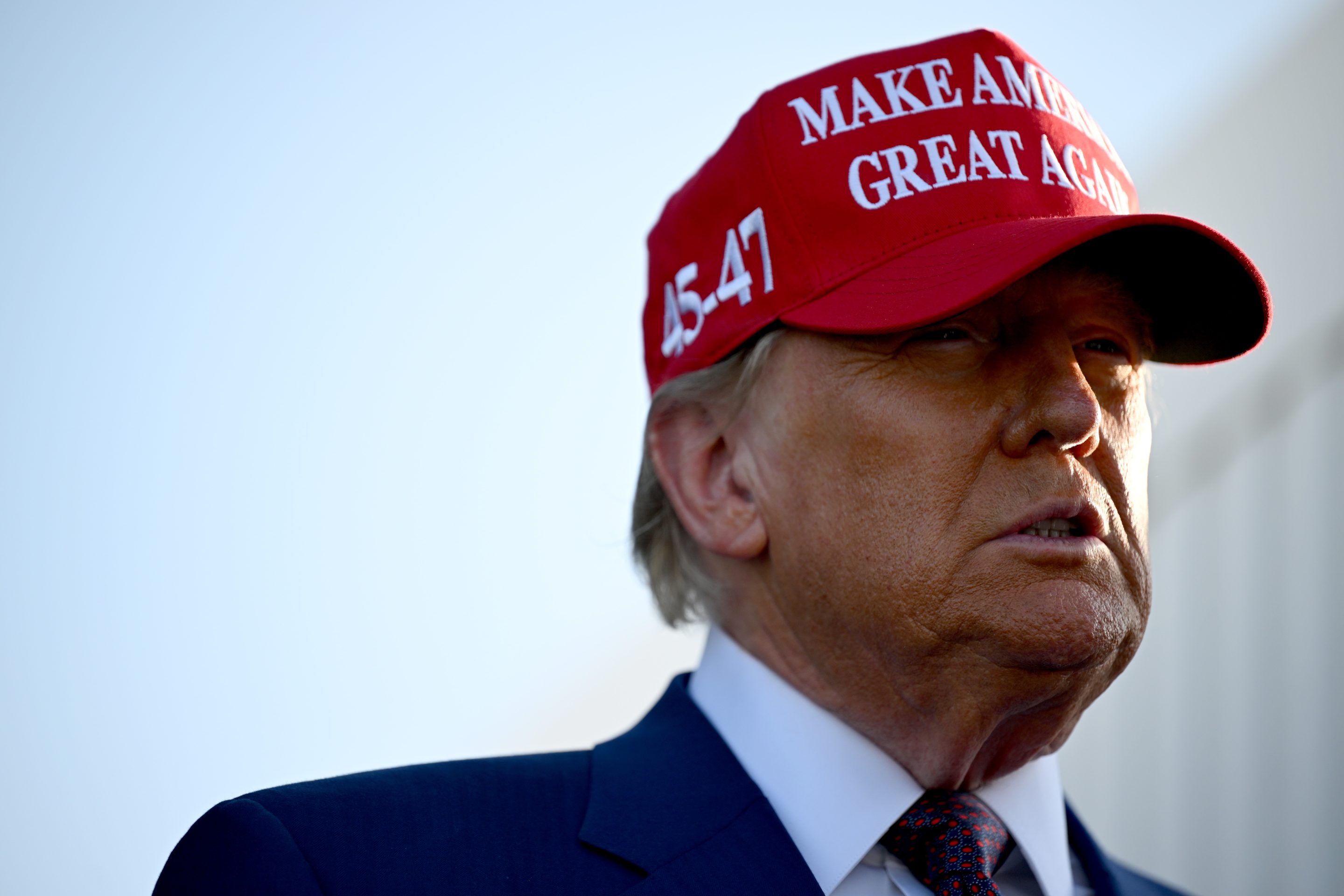 U.S. President-elect Donald Trump attends a viewing of the launch of the sixth test flight of the SpaceX Starship rocket on November 19, 2024 in Brownsville, Texas.