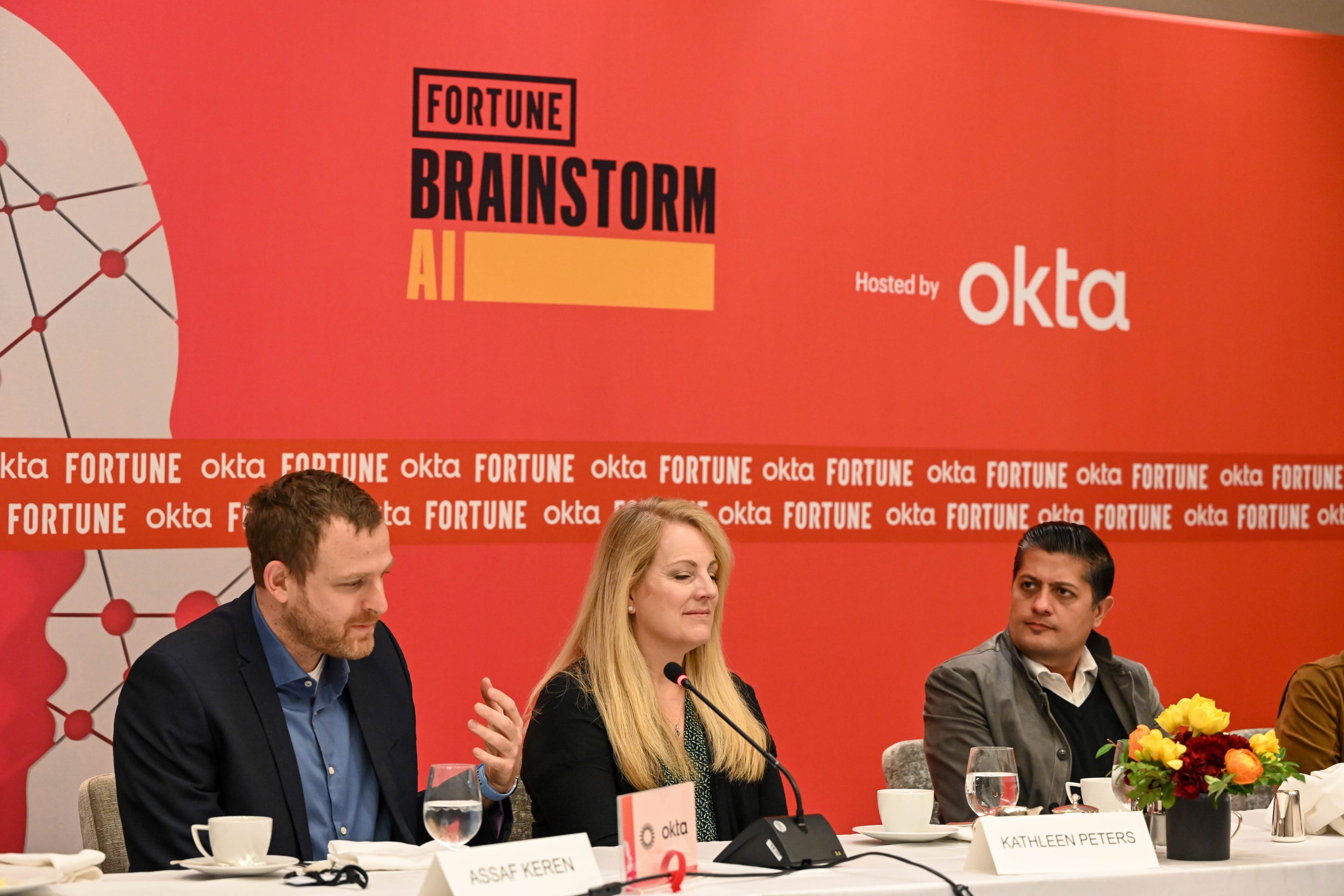 Assaf Keren, senior vice president and chief security officer at Qualtrics (left) digitally cloned his company's CEO to teach colleagues about deepfakes