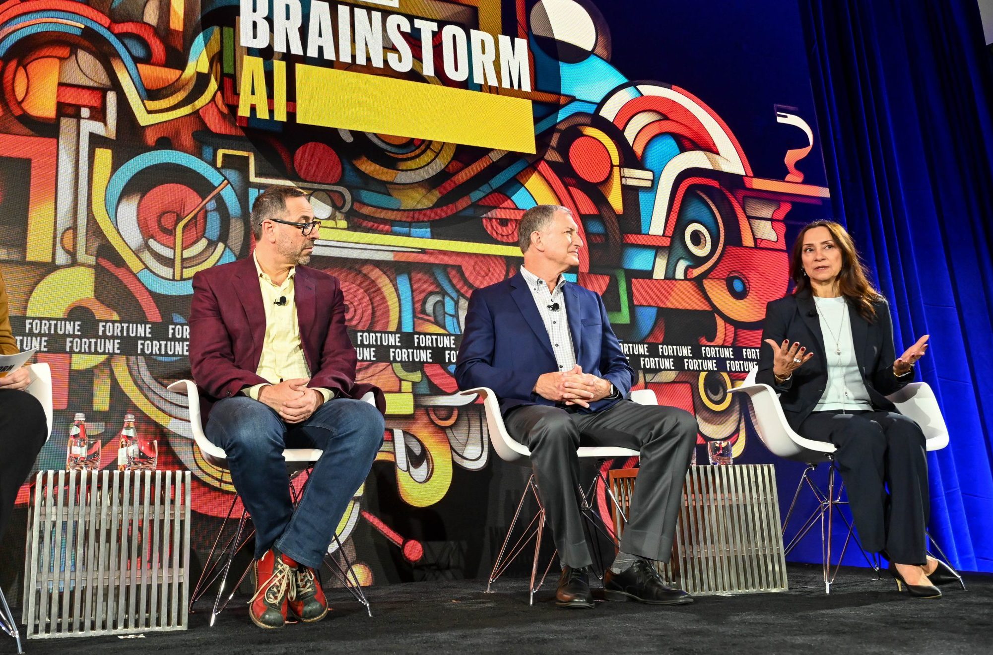 From left: Andrew Feldman, Co-founder and CEO, Cerebras Systems 
Mark Papermaster, Executive Vice President and Chief Technology Officer, Advanced Micro Devices (AMD)  
Sandra Rivera, Chief Executive Officer, Altera
