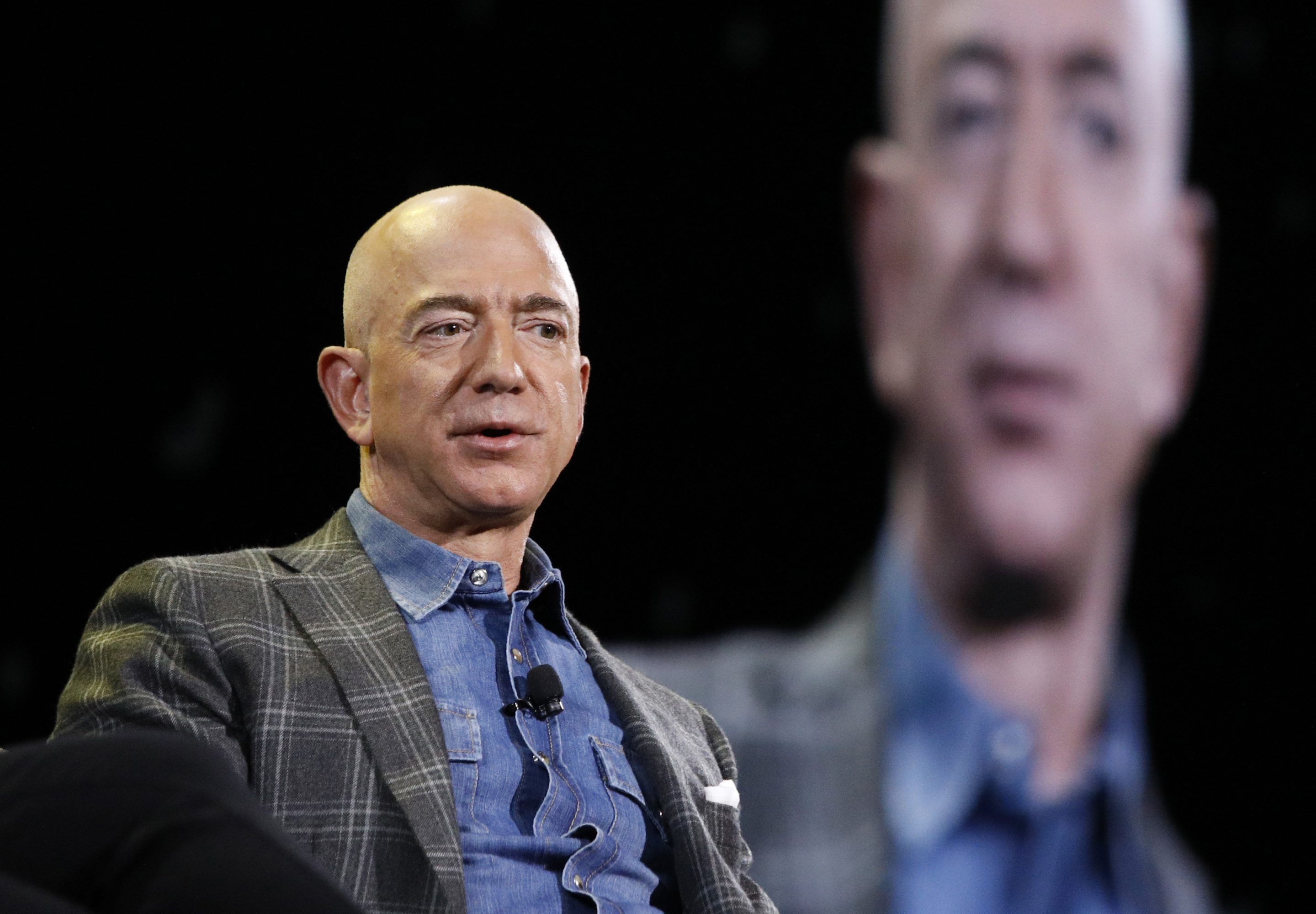 Amazon CEO Jeff Bezos speaks in Las Vegas on June 6, 2019.