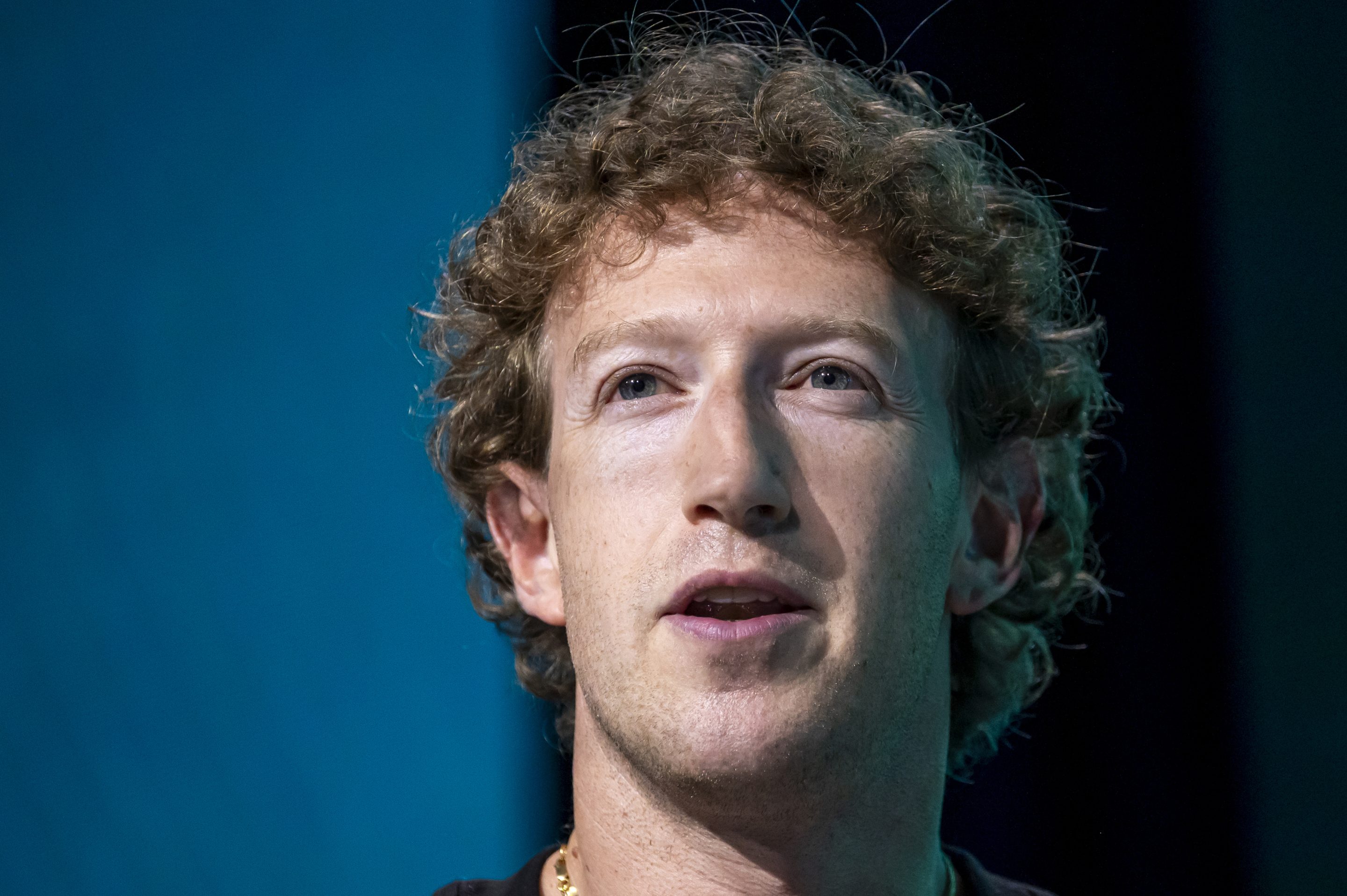 Mark Zuckerberg squints while talking