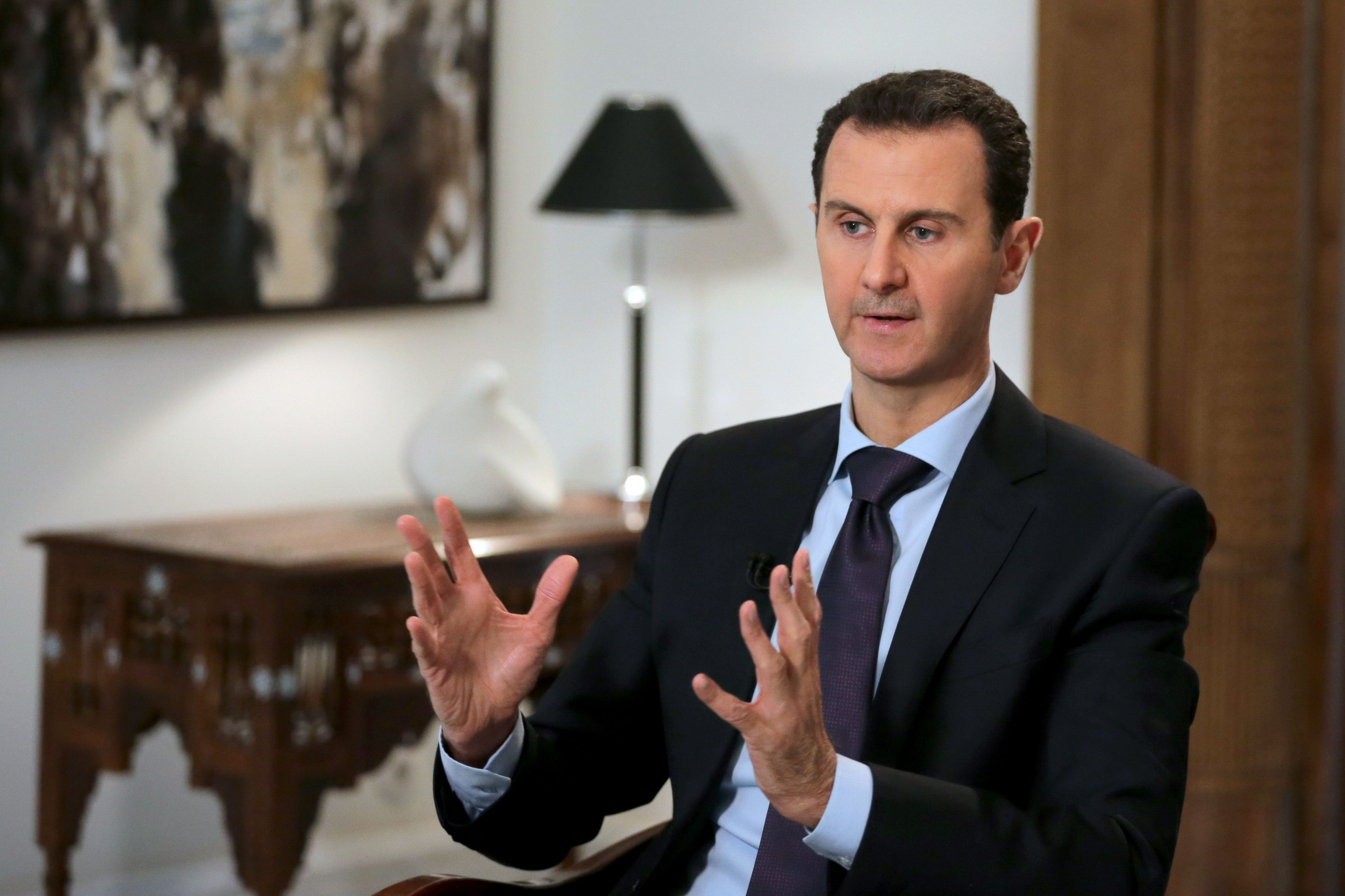 Syrian President Bashar al-Assad in the capital Damascus in 2016.