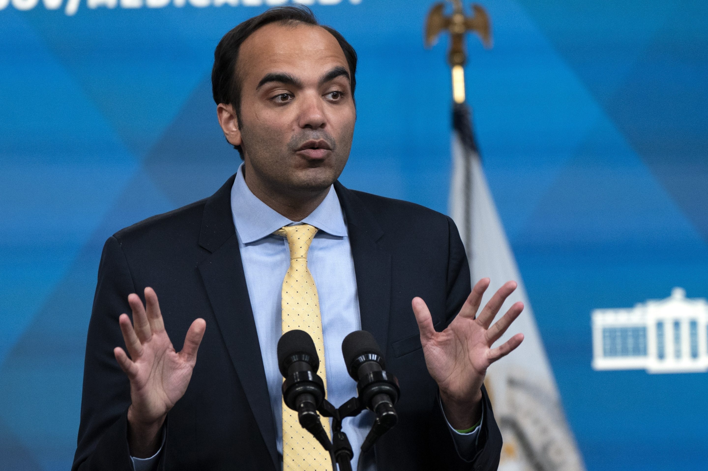 Rohit Chopra at the White House in 2022, when he was director of the Consumer Financial Protection Bureau.