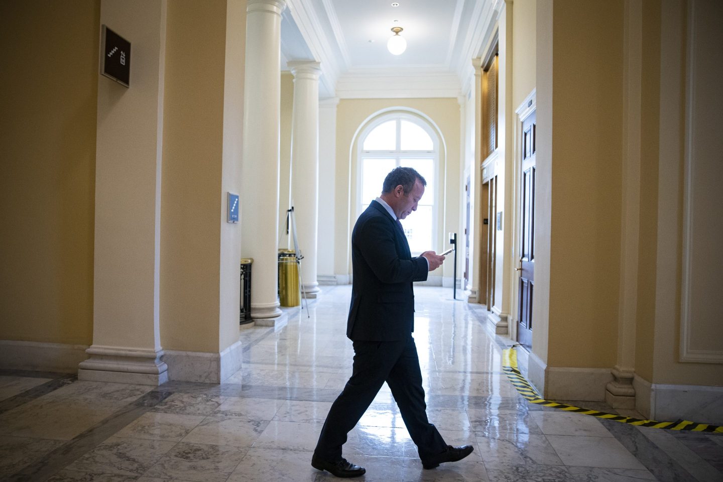 Representative Josh Gottheimer departs his office on Capitol Hill in Washington, D.C., on Dec. 6, 2022. (Photo: Al Drago/Bloomberg/Getty Images)