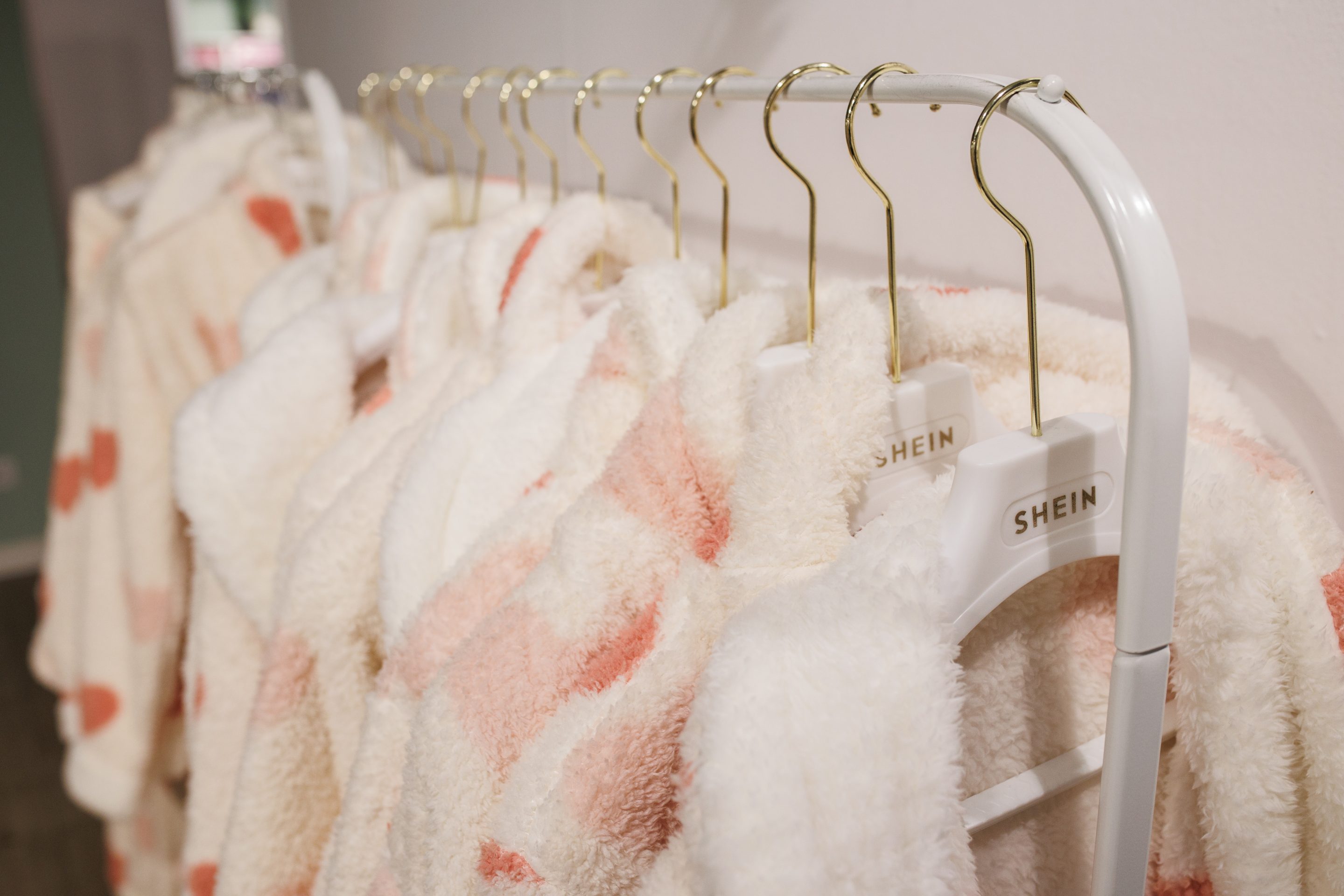 Clothes at the opening of Shein's ephemeral store, at ABC Serrano, on 26 April, 2024 in Madrid, Spain. (Photo: Alejandro Martinez Velez/Europa Press/Getty Images)