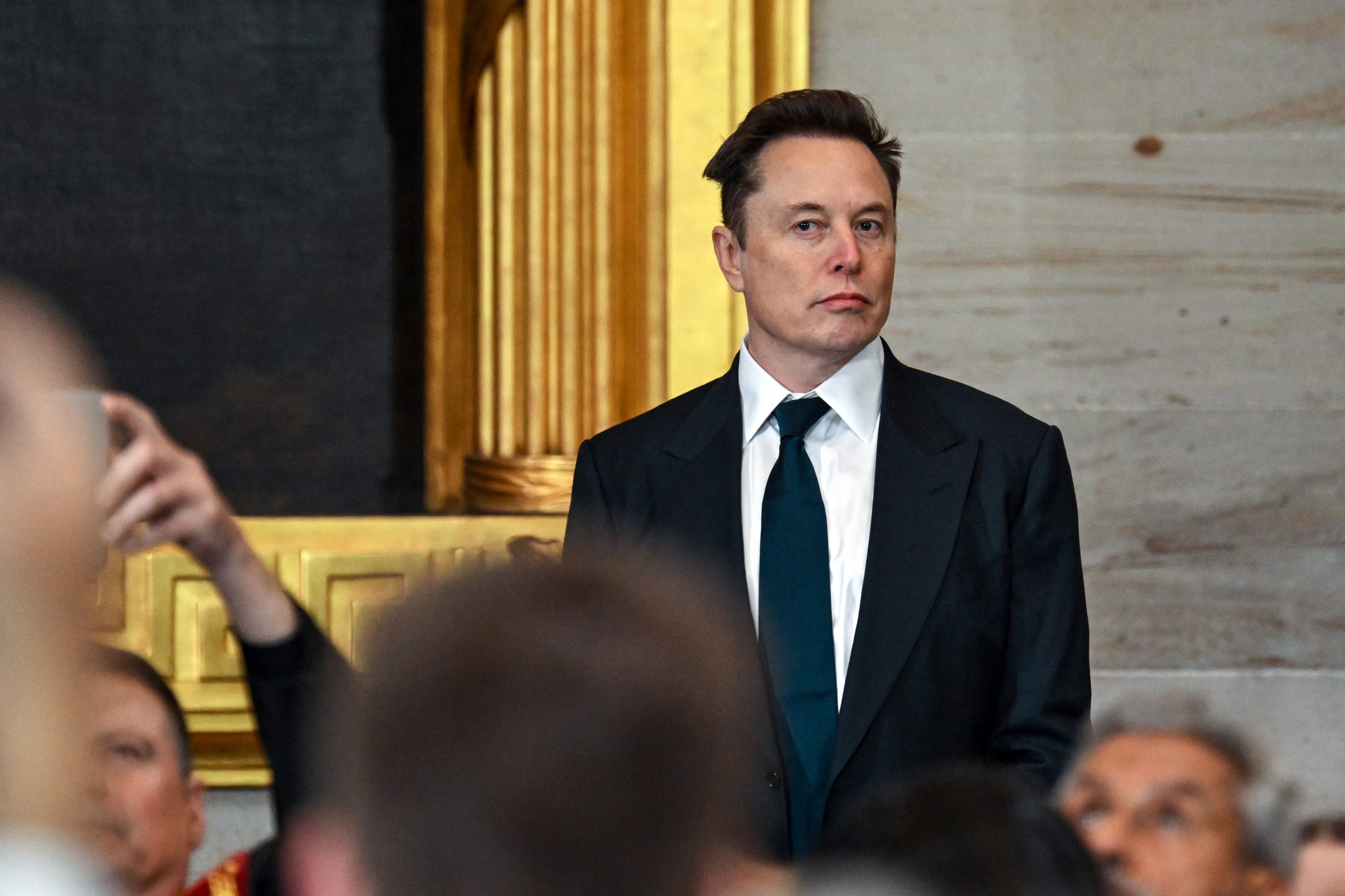 Elon Musk at the inauguration of Donald Trump