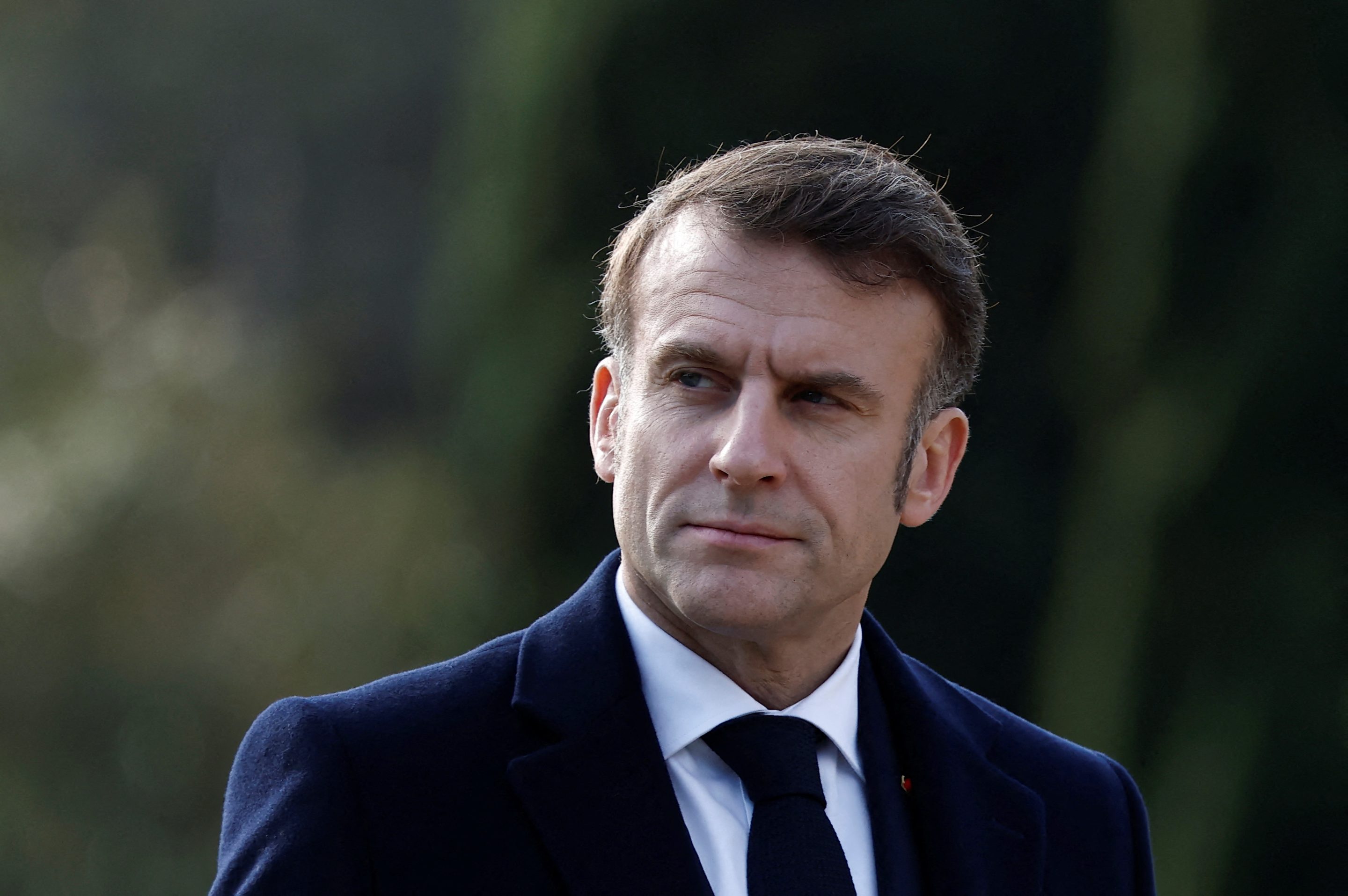 French President Emmanuel Macron on Feb. 12.
