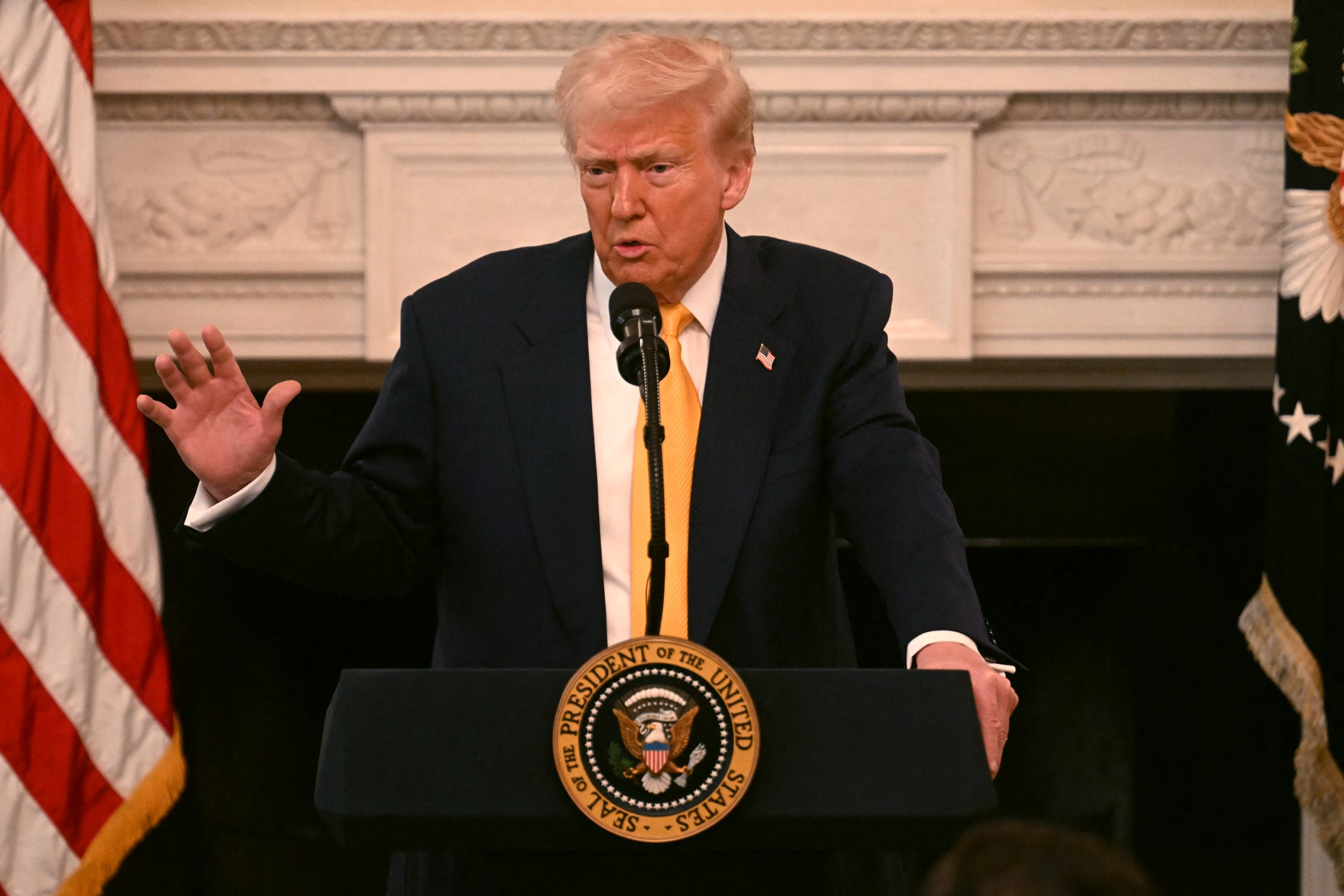 President Donald Trump on Feb. 21.
