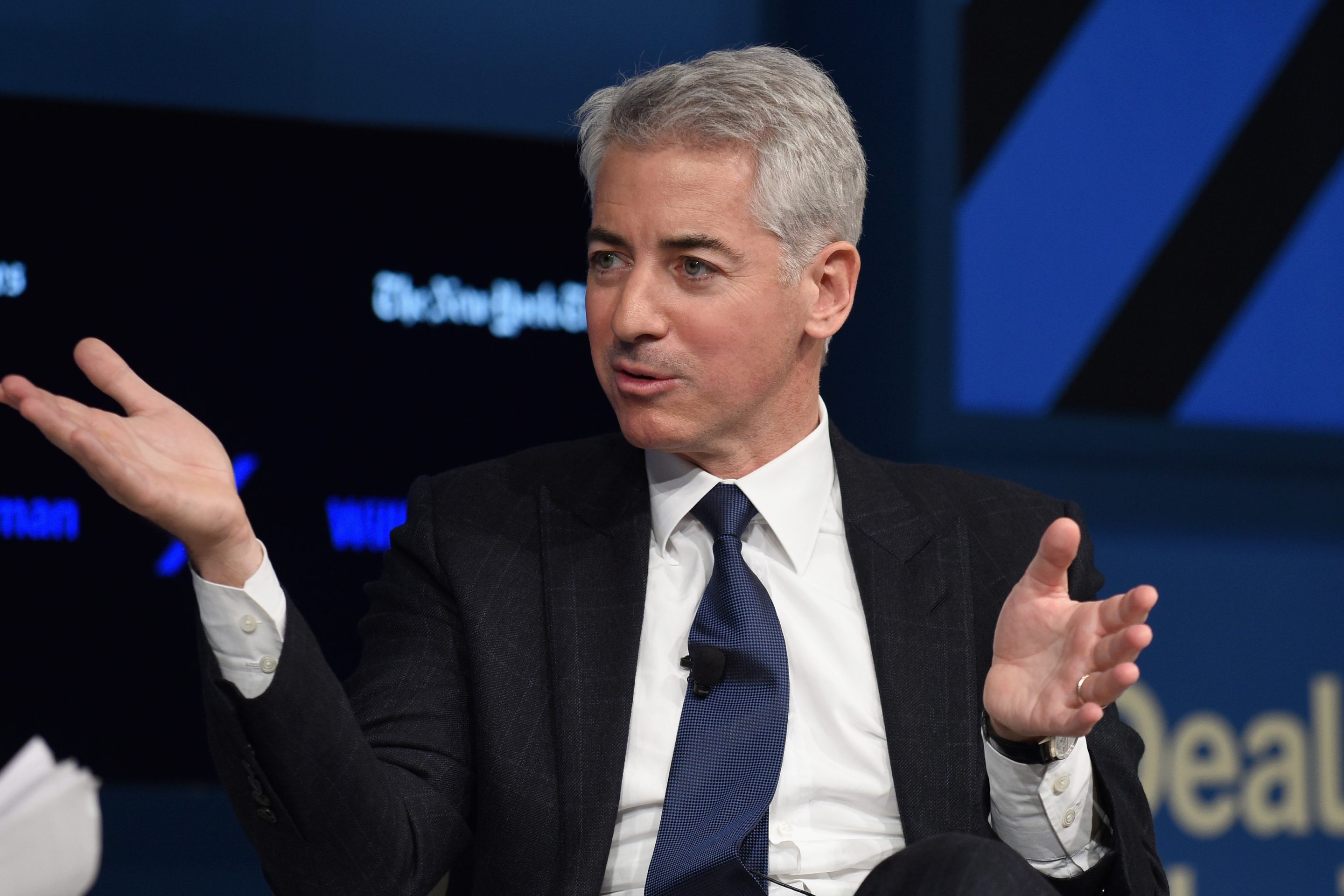 Bill Ackman speaking on stage