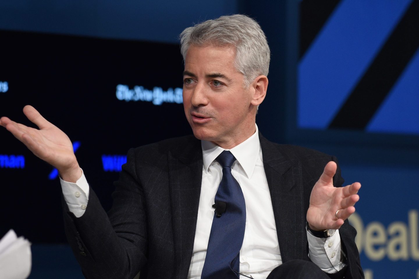 Bill Ackman speaking on stage