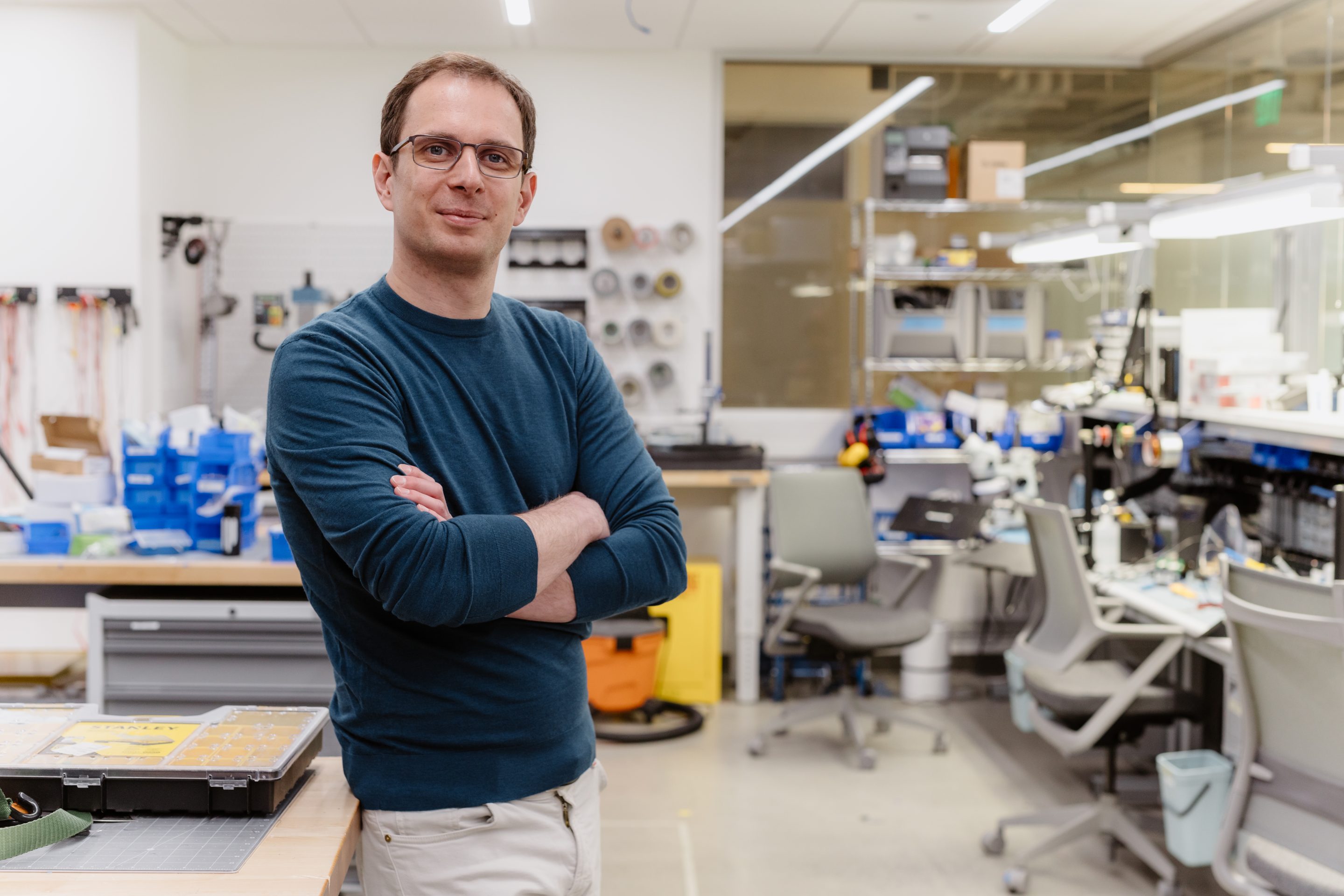 man standing in a lab