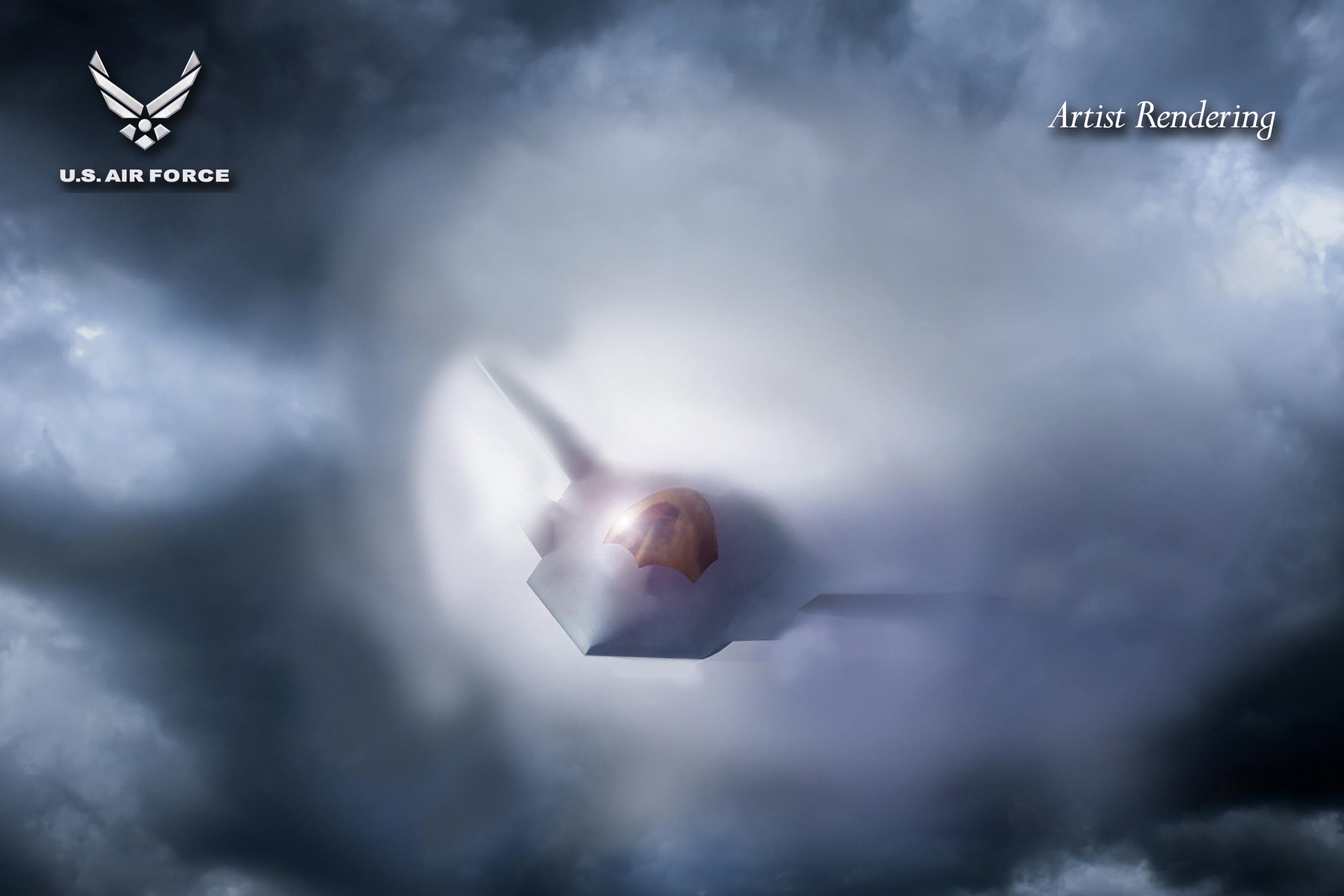An artist's rendering of the F-47 fighter jet.