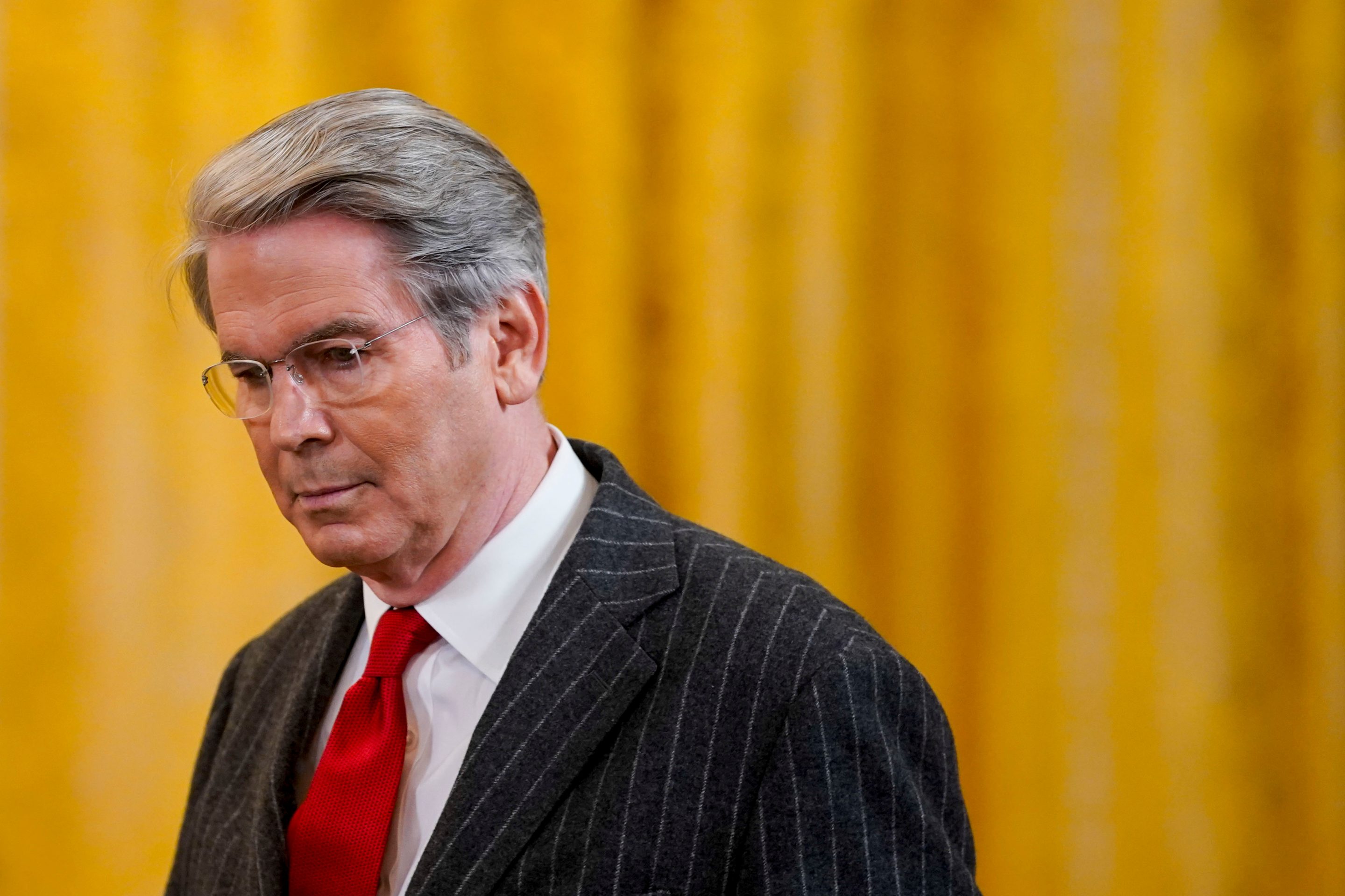 U.S. Treasury Secretary Scott Bessent, who is also the Acting Director of the Consumer Financial Protection Bureau (CFPB), at the White House in Washington, D.C. on Feb. 27, 2025. (Photo: Al Drago/Bloomberg/Getty Images)