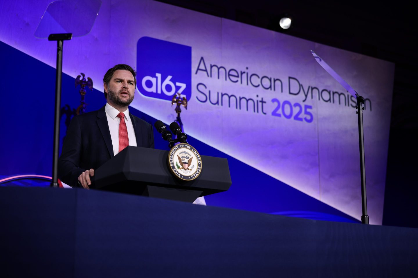 JD Vance onstage