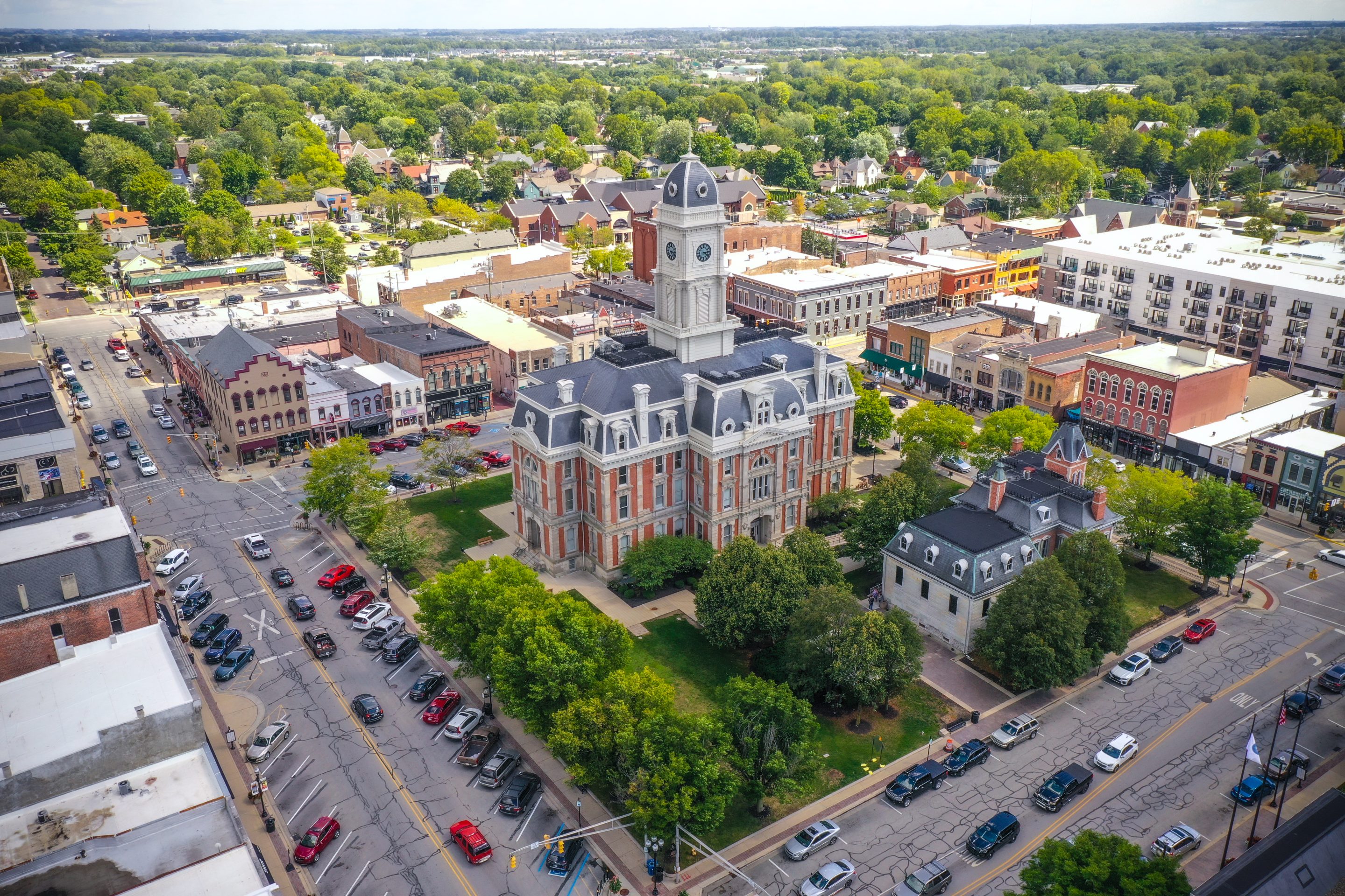 Sky view of Noblesville, IN
