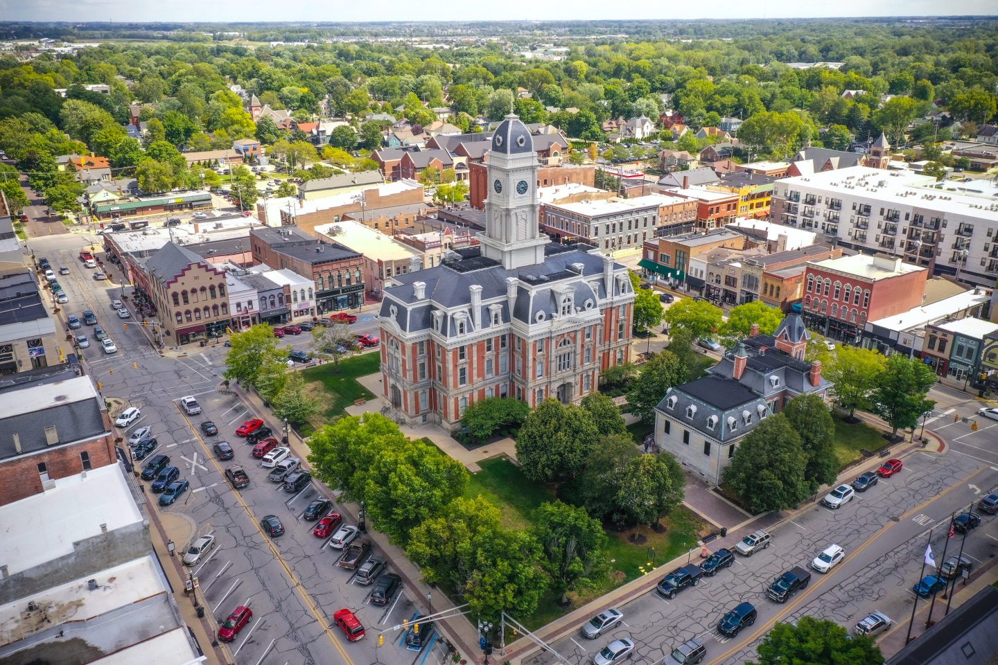 Sky view of Noblesville, IN