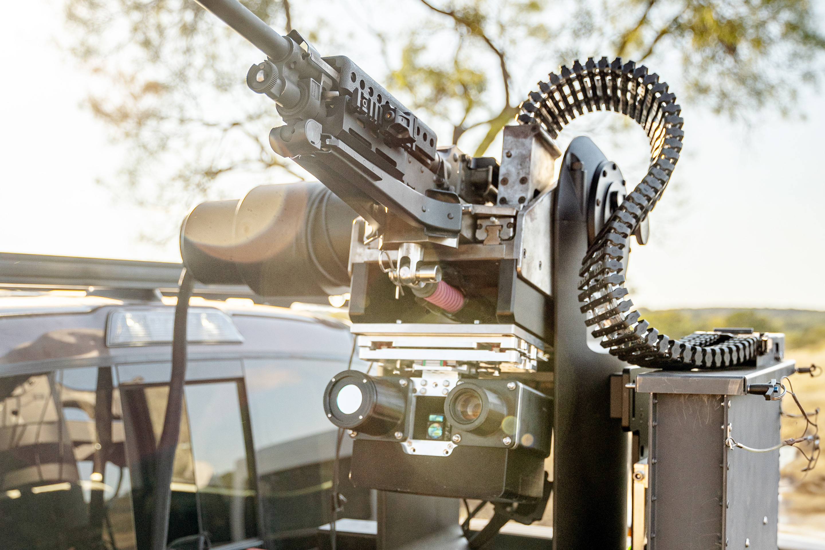 Allen Control Systems has built a gun turret that can be mounted with M240 machine guns, then uses computer vision software to identify and aim at enemy drones, so a human can shoot them out of the sky.