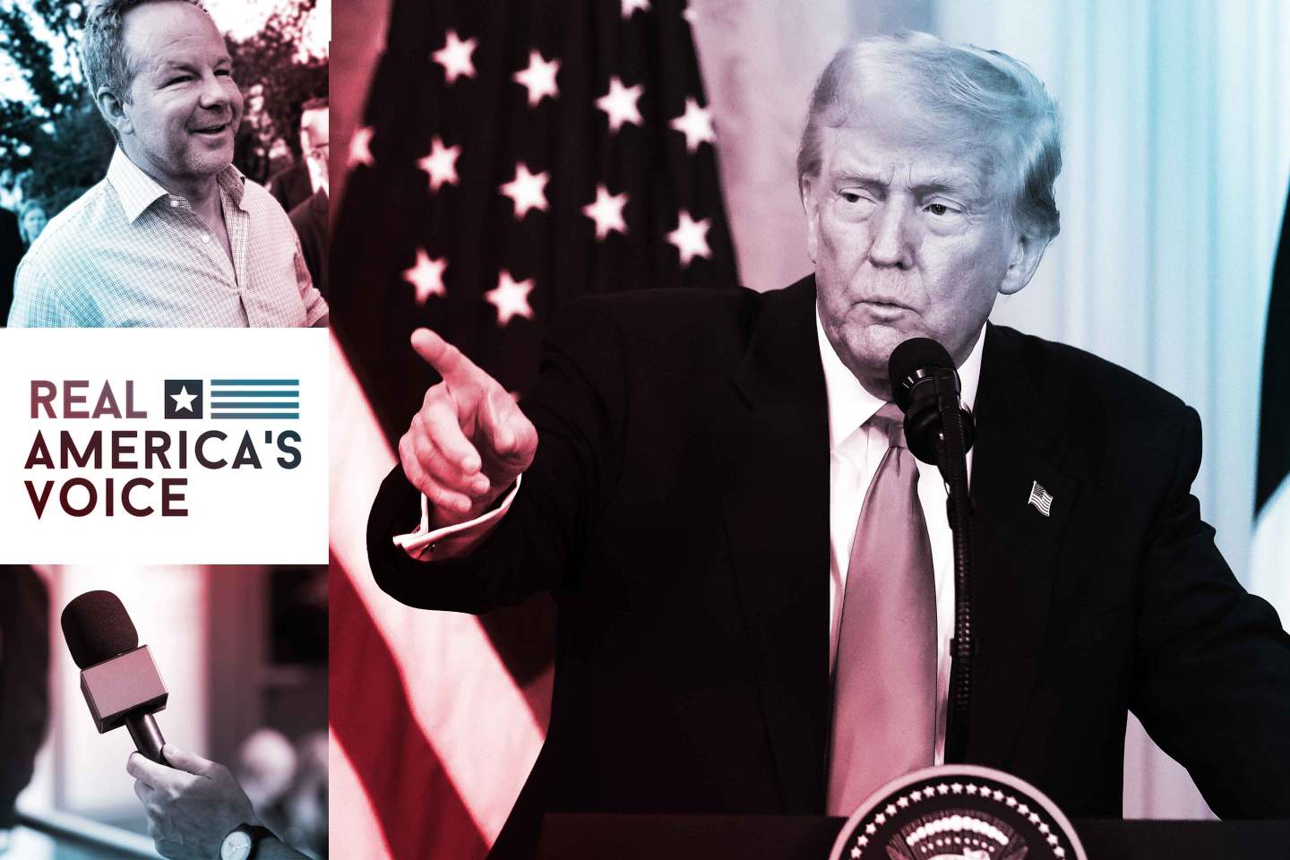 Real America’s Voice: How a tiny pro-Trump news network founded by a convicted criminal got so close to the president