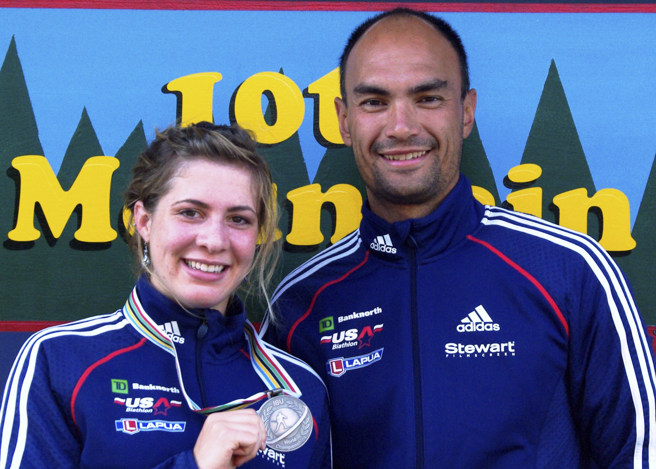 Grace Boutot with her coach Gary Colliander