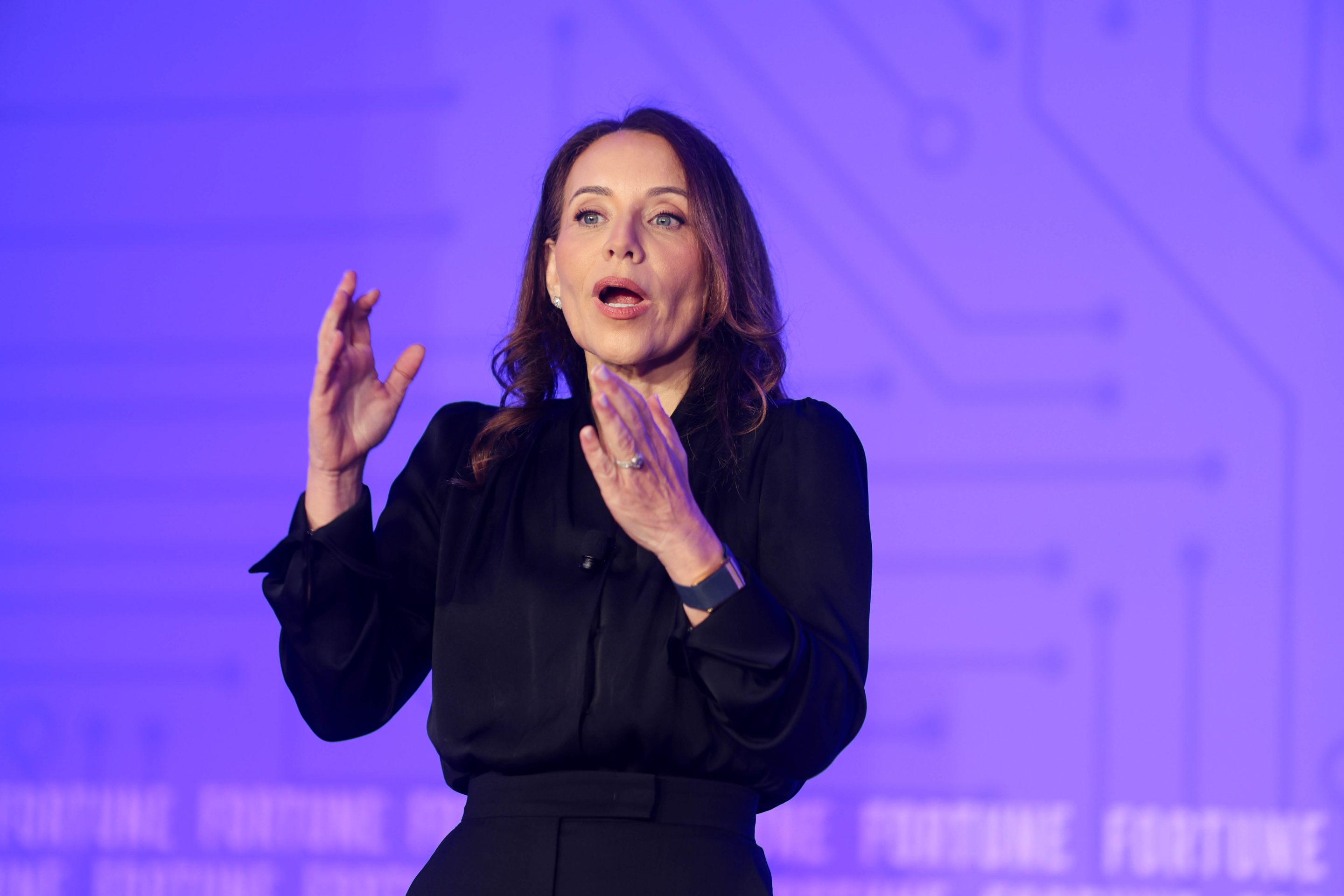 Rosanna Trasatti, Chief Executive Officer, Eleva Executive Leadership Advisory, speaks to Fortune Workforce Innovation Summit attendees.