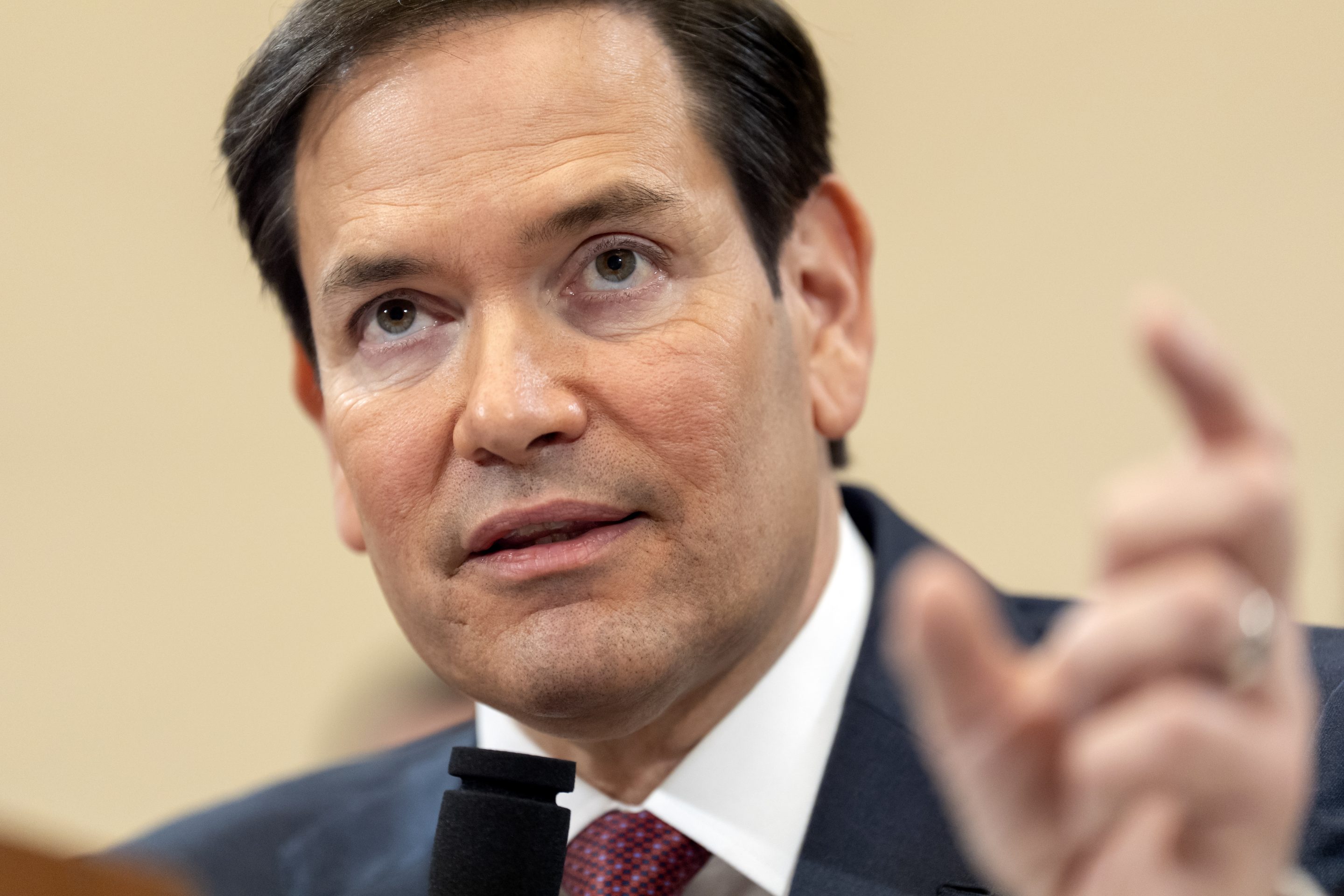 Secretary of State Marco Rubio speaks during a hearing of the House Committee on Foreign Affairs on Capitol Hill, on May 21, 2025, in Washington.